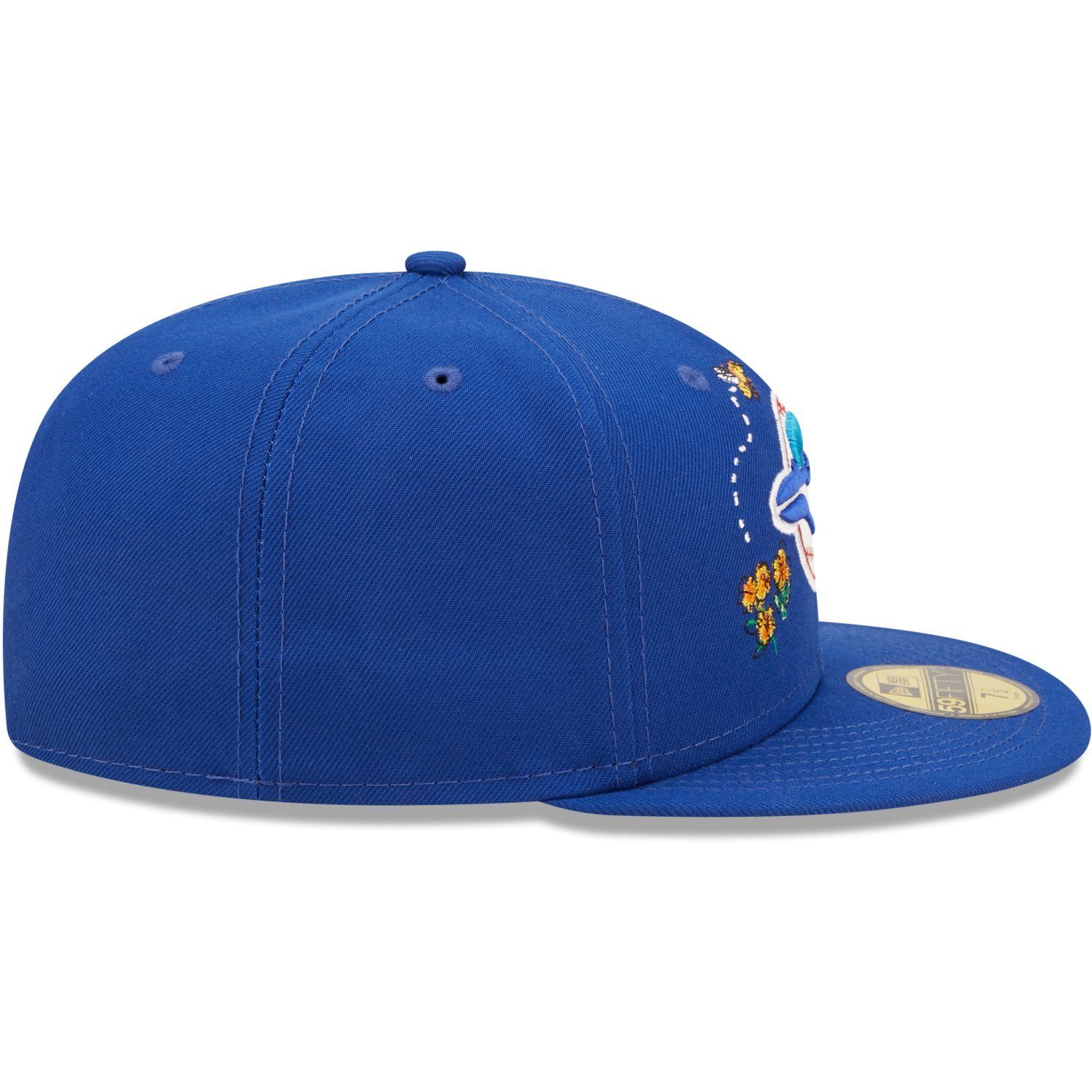 New Era Fitted Cap 59Fifty FLORAL blau Toronto WATER Jays