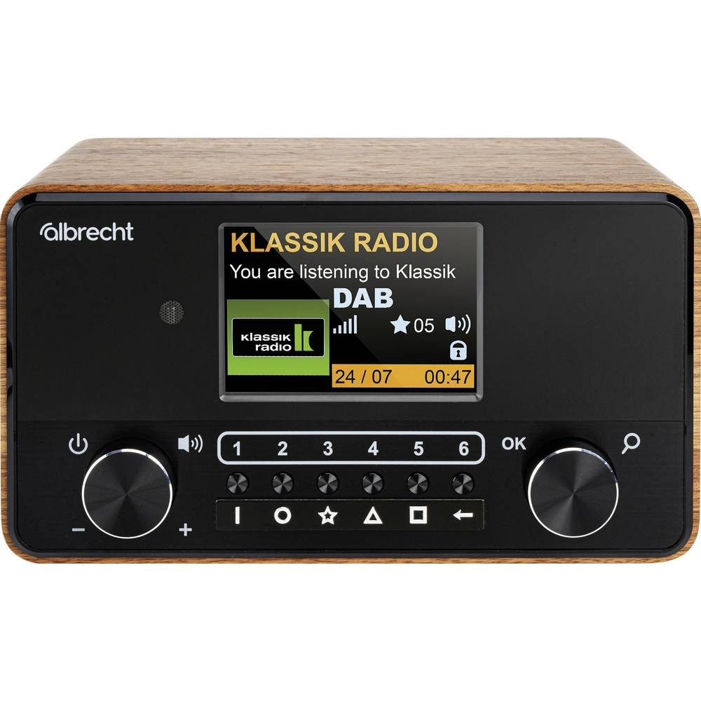 Albrecht Senioren- und Blindenradio Radio (Fühlbare Tasten, Sprachausgabe, Weckfunktion)