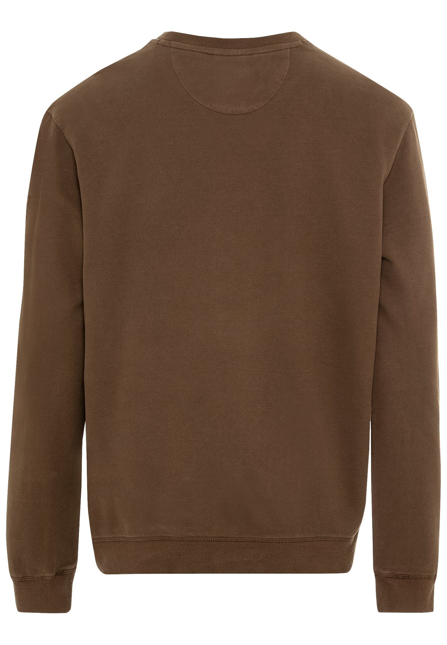 reiner Sweatshirt active camel Braun aus Baumwolle