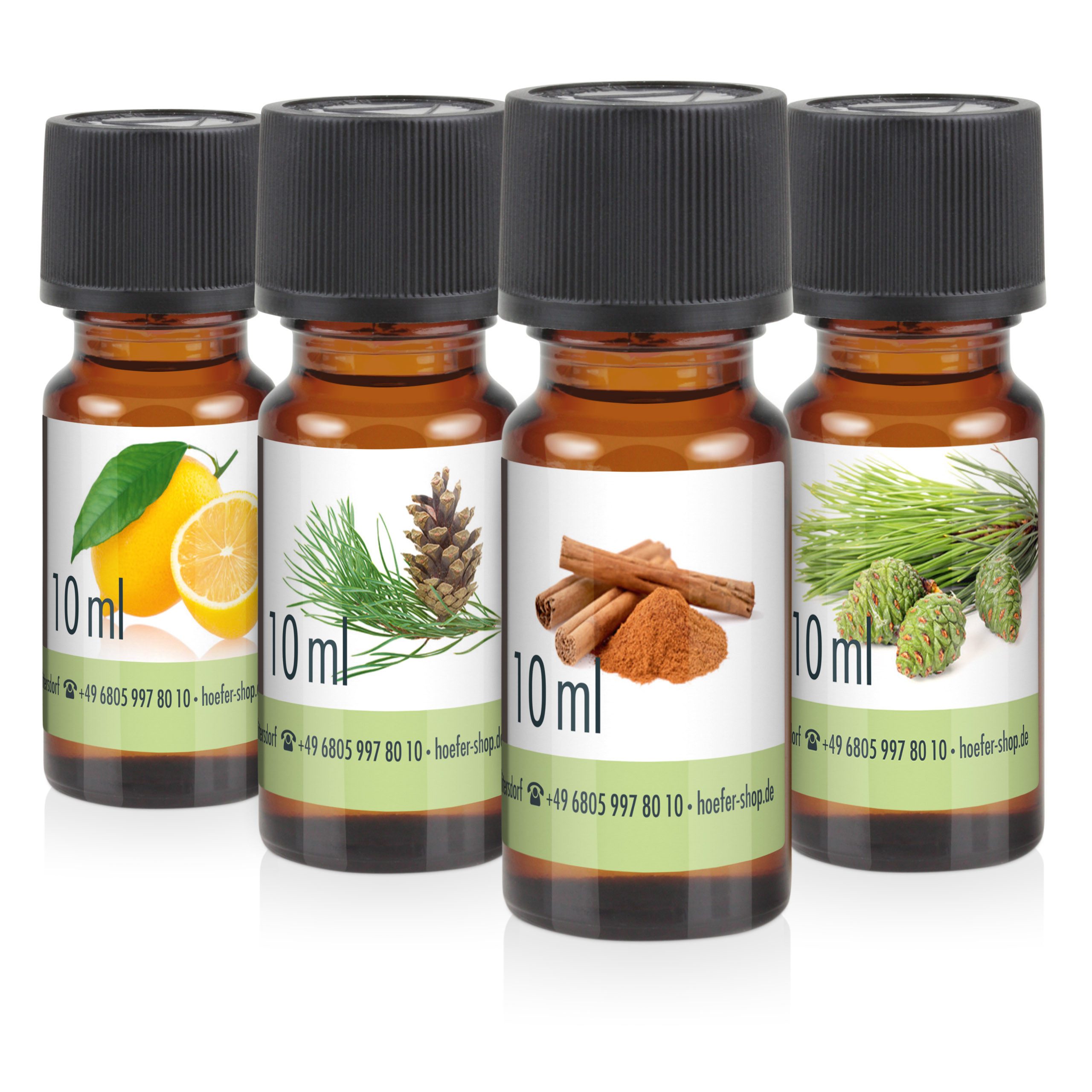Höfer Chemie GmbH Duftöl Duftöl-Set Nr. 9 mit 4 Duftnoten, Vielseitige Düfte für Wellness und Entspannung