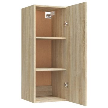 furnicato Wandregal Wandschrank Sonoma-Eiche 34,5x34x90 cm Holzwerkstoff