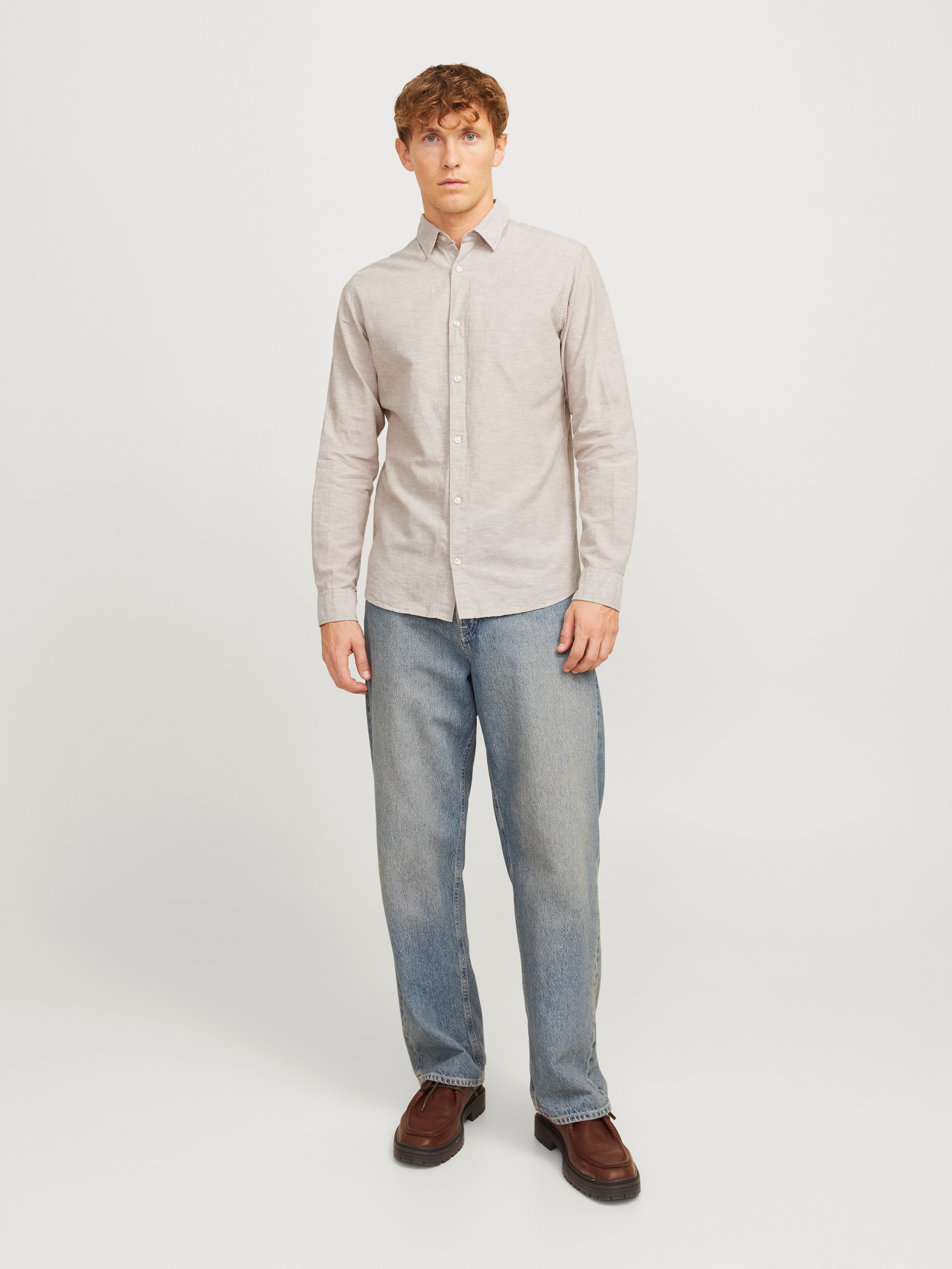 Jack & Jones Langarmhemd JJEBREEZE SHIRT LS SN mit Hemdkragen – Bild 5 von 5