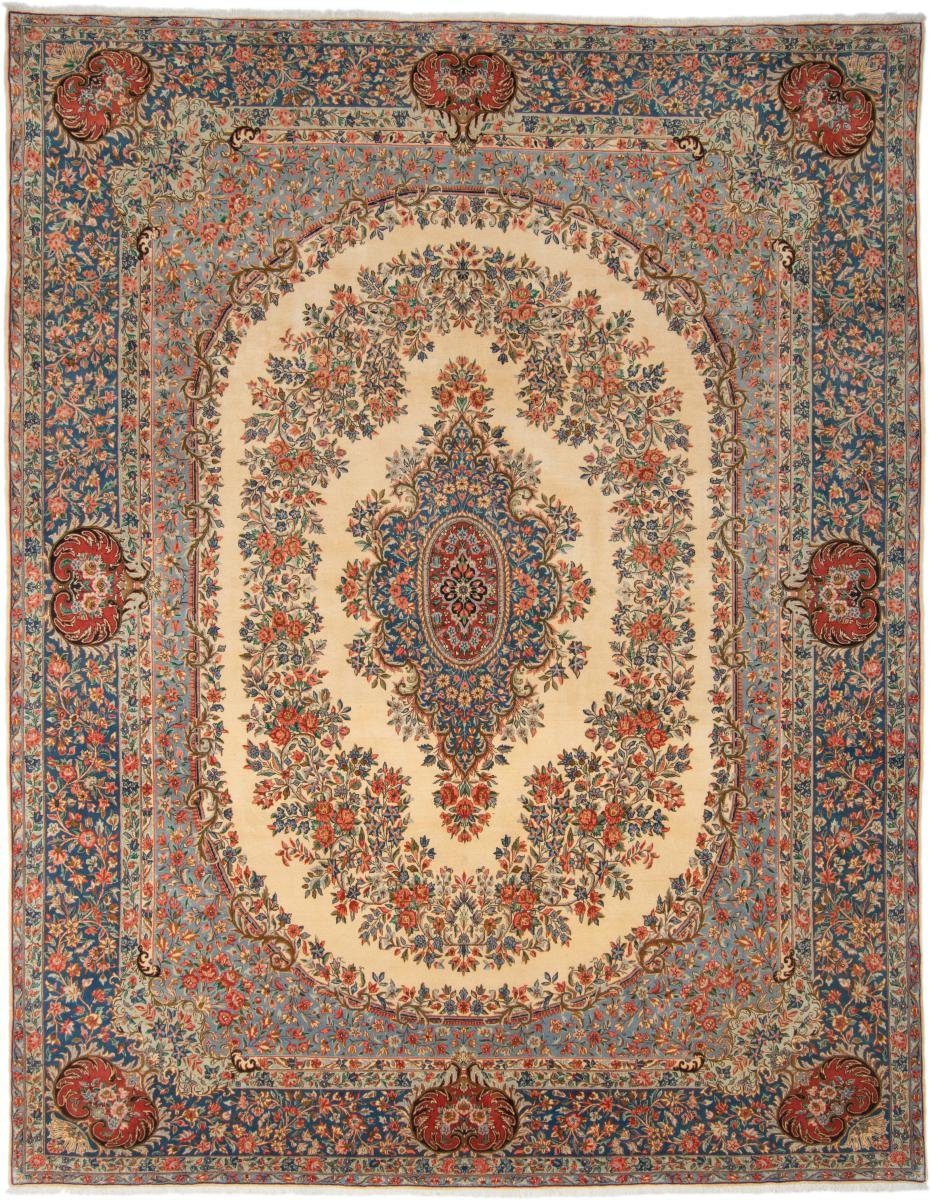 Orientteppich Kerman Rafsanjan 301x389 Handgeknüpfter Orientteppich / Perserteppich, Nain Trading, rechteckig, Höhe: 12 mm