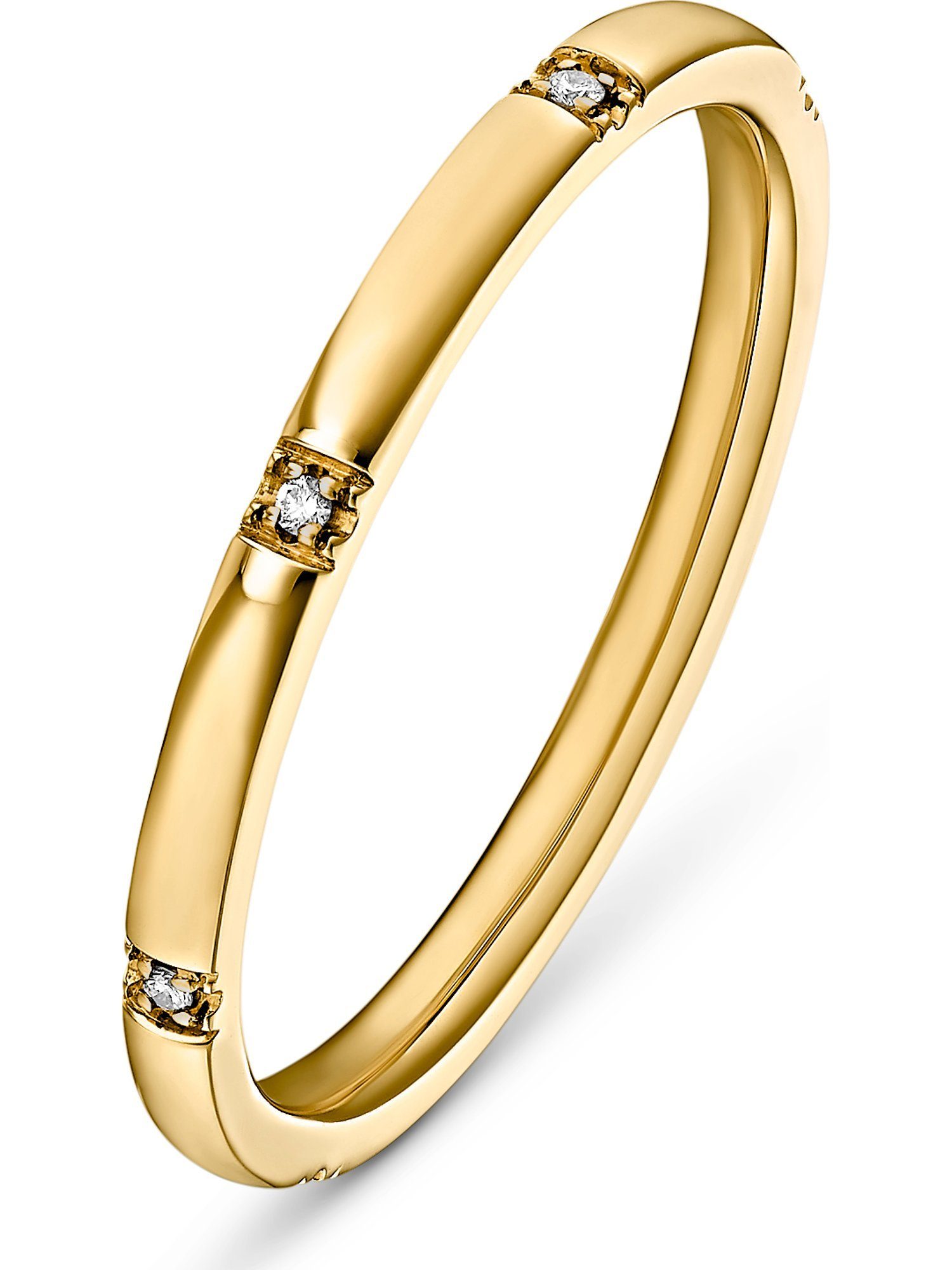 GUIA Fingerring gelbgold GUIA 7 Diamant Damen-Damenring