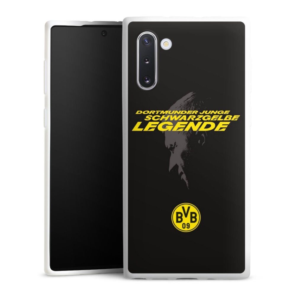 DeinDesign Handyhülle Marco Reus Borussia Dortmund BVB Danke Marco Schwarzgelbe Legende, Samsung Galaxy Note 10 Silikon Hülle Bumper Case Handy Schutzhülle