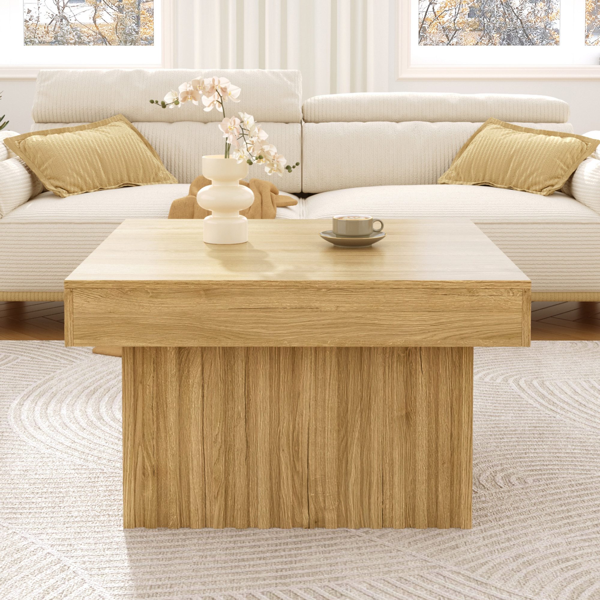 Merax Couchtisch Holz Satztisch Wohnzimmertisch (1-St), günstig online kaufen