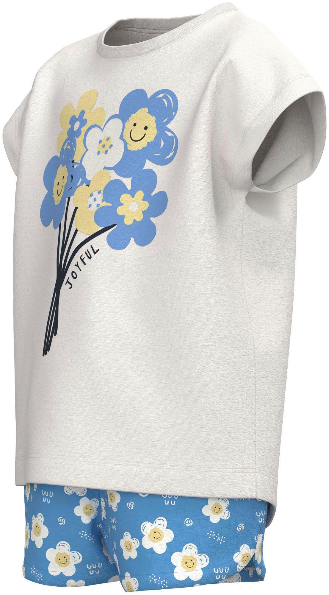Name It Rundhalsshirt (Packung, NMFVIGEA F1 Alyssum 2-tlg) White CAPSL SET Flower TOP