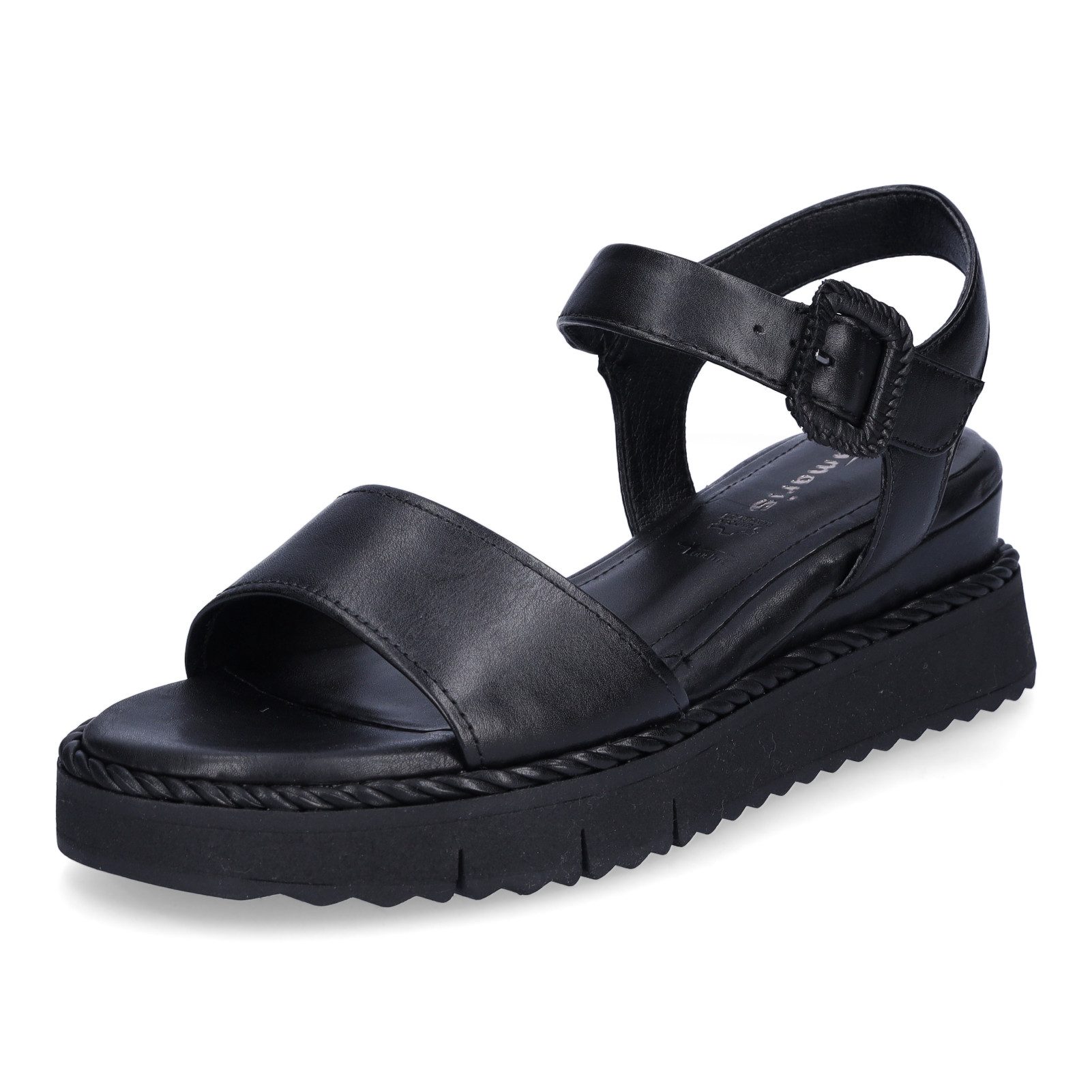 Tamaris Damen Sandale schwarz Sandale