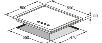 Kaiser Küchengeräte Backofen-Set EH 6427 AD+KG 6325 Em, mit 1-fach-Teleskopauszug, Einbau Backofen 73L 60 cm+ Einbau Gasherd, 60cm