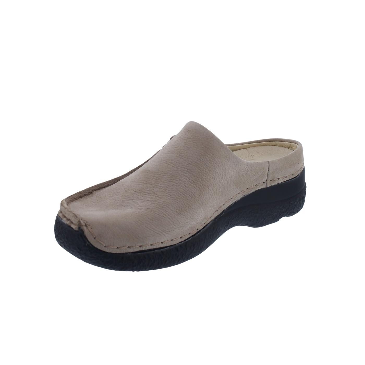 WOLKY Wolky Clog Seamy Slide 0625011-125, Nubukleder, Beige, Fußbett zum Wec Clog – Bild 4 von 5