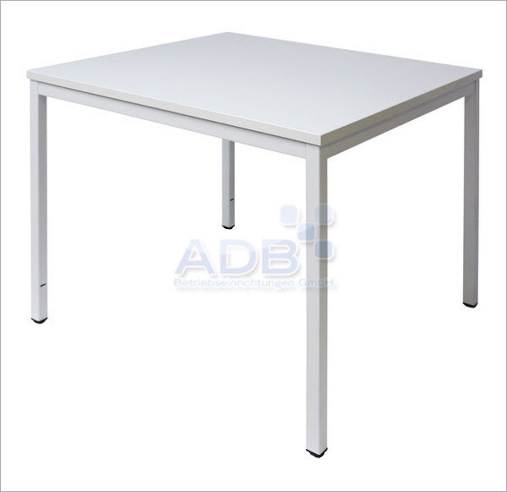 HxBxT Bürotisch Arctic PROREGAL® Wolf, Konferenztisch Quadratisch, 75x80x80cm, Grau