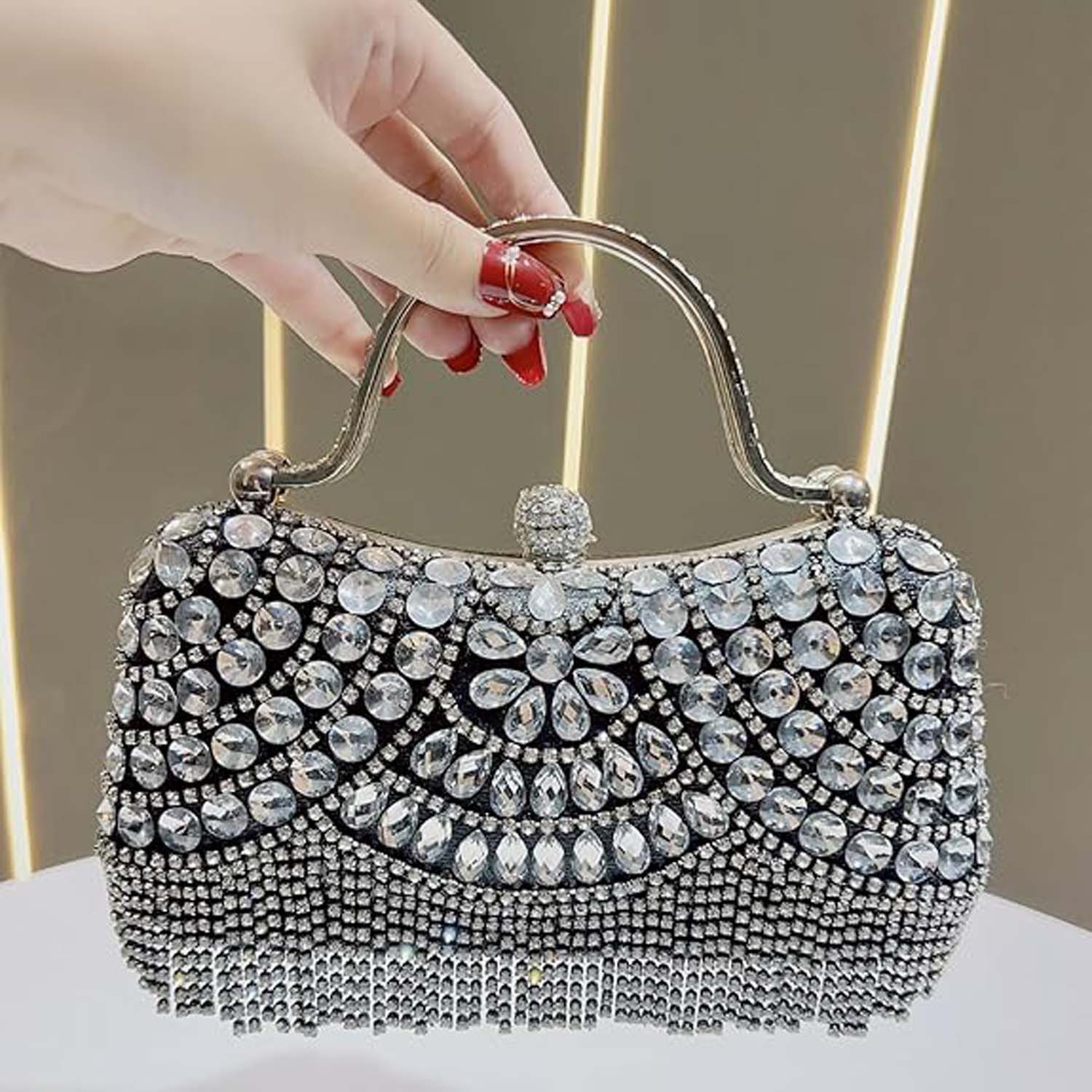 Zaewry Clutch Handtasche Abendtasche Brauttasche, Beuteltasche Damen