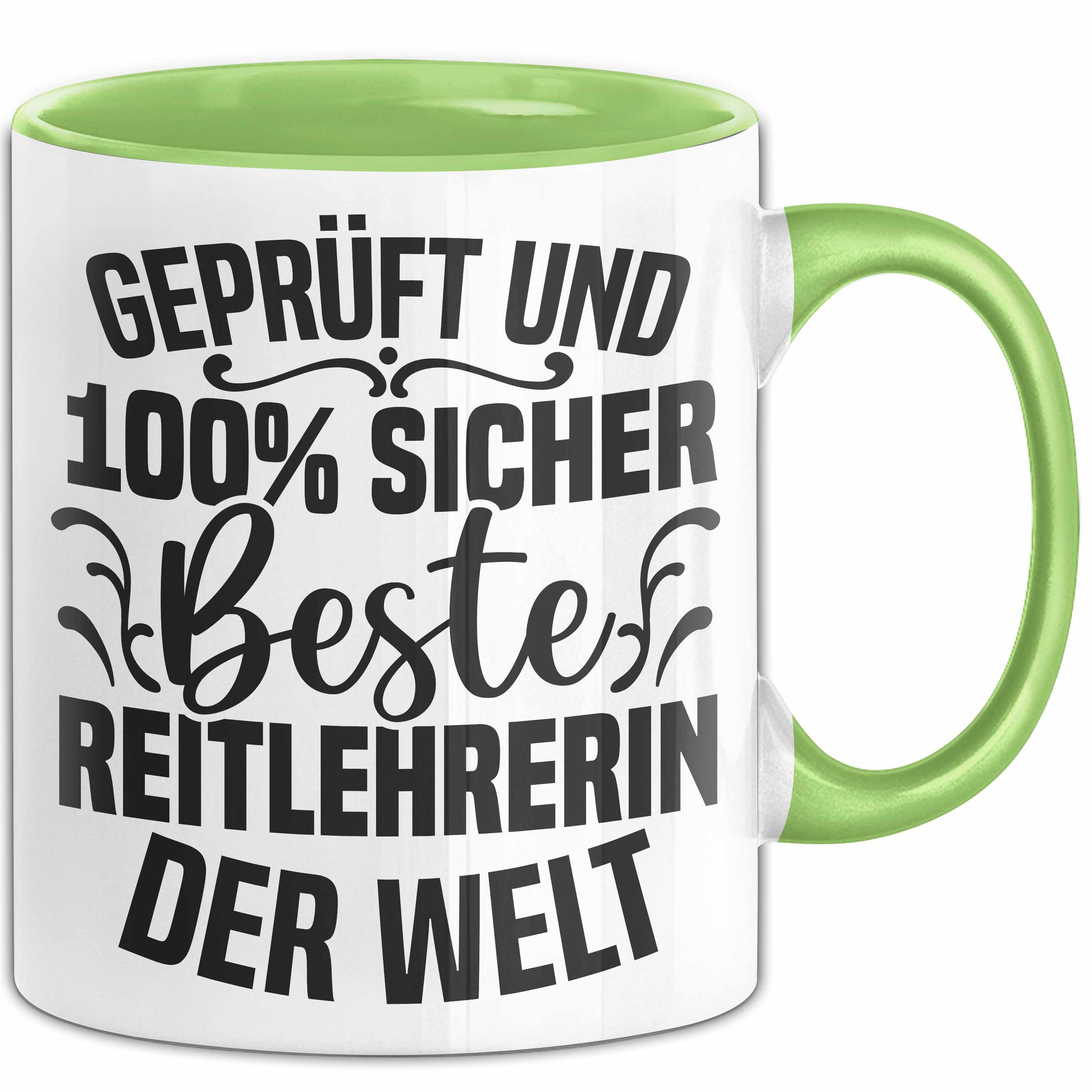 Trendation Tasse Reitleherin Tasse Geschenk Beste Reitlehrerin Der Welt Geschenkidee Ka