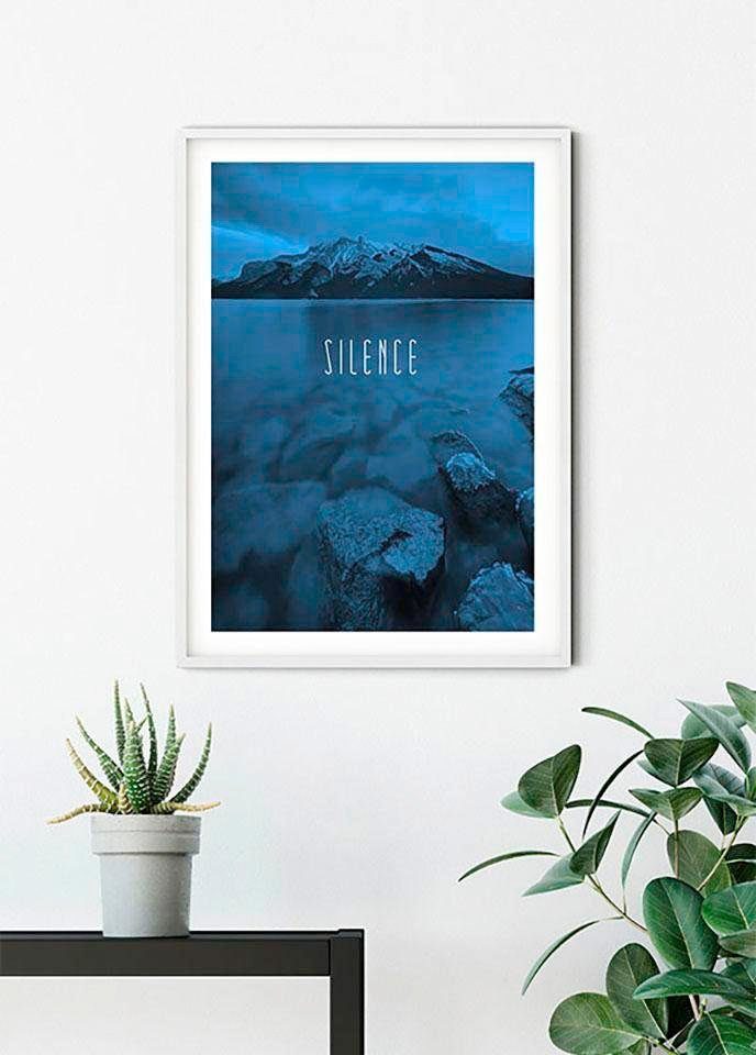 Komar Schlafzimmer, Natur Kinderzimmer, Wohnzimmer Silence (1 Word Lake St), Blue, Poster