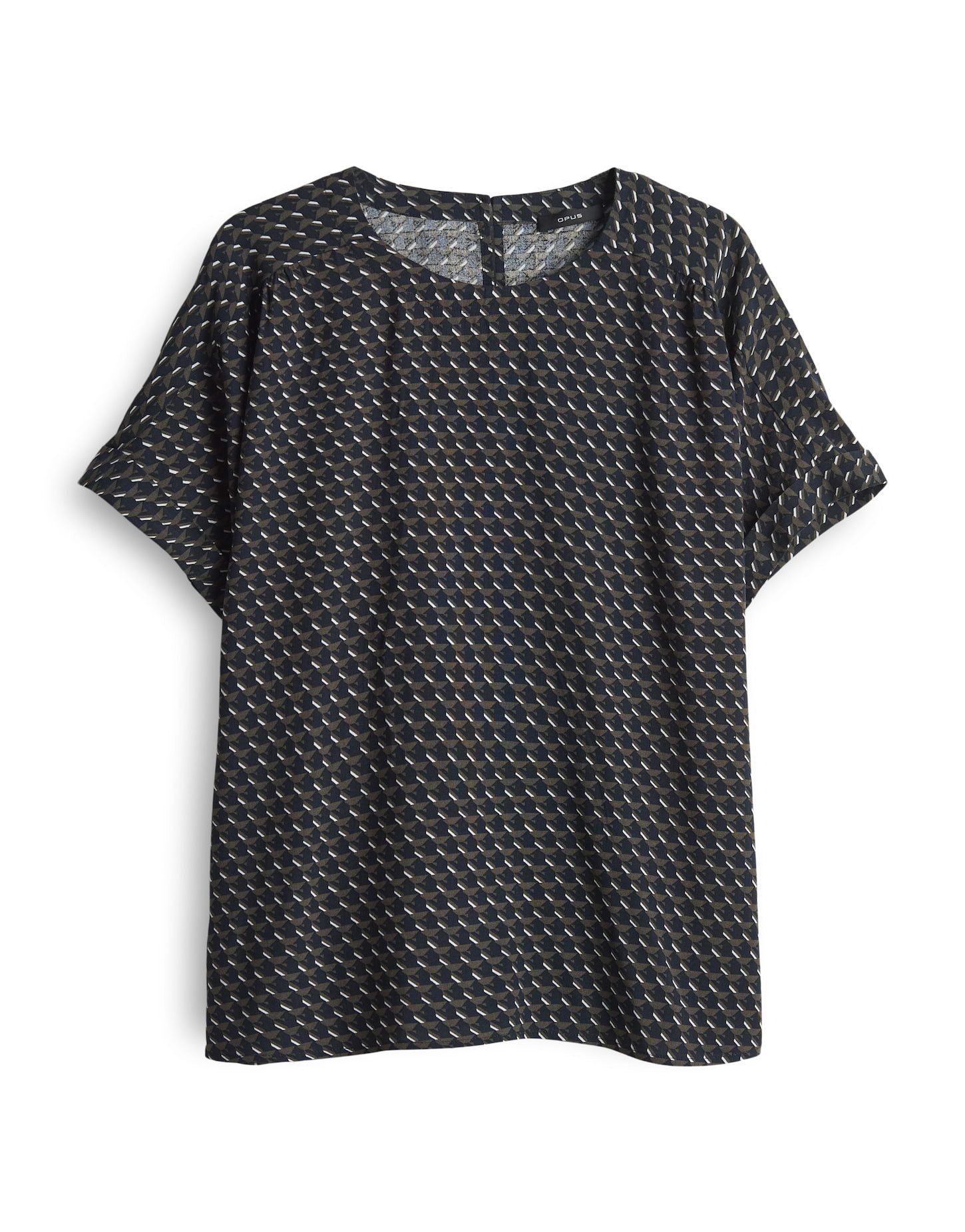 OPUS Kurzarmbluse FEMKA LONDON mit grafischem Minimalprint günstig online kaufen