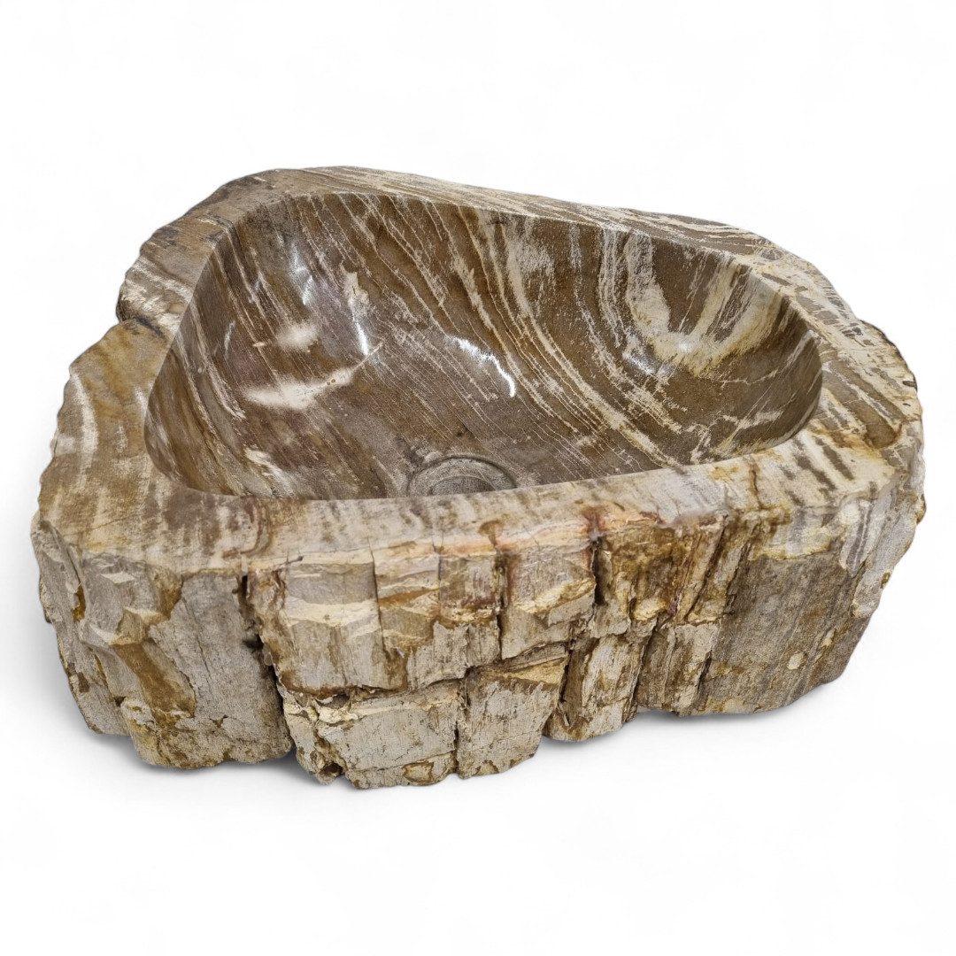 Kinaree Waschbecken Versteinertes Holz #45 (1-St)