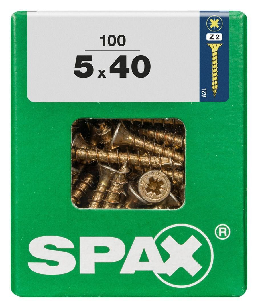 SPAX Holzbauschraube Spax Universalschrauben 5.0 x 40 mm PZ 2 - 100