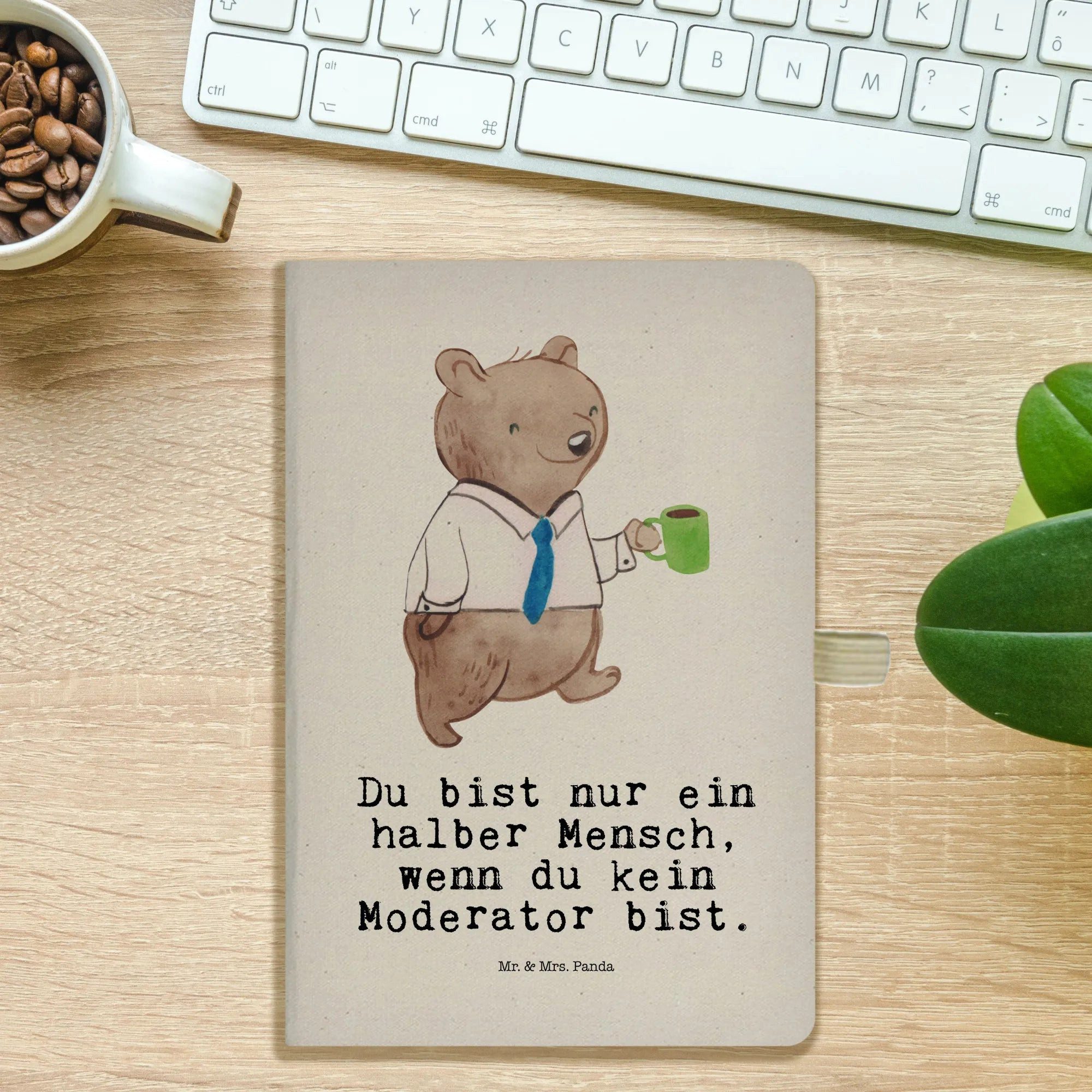 Thumbnail - Mr. & Mrs. Panda Notizbuch Moderator Herz - Transparent - Geschenk, Ausbildung, Mitarbeiter, Kol Mr. & Mrs. Panda, Inspi...