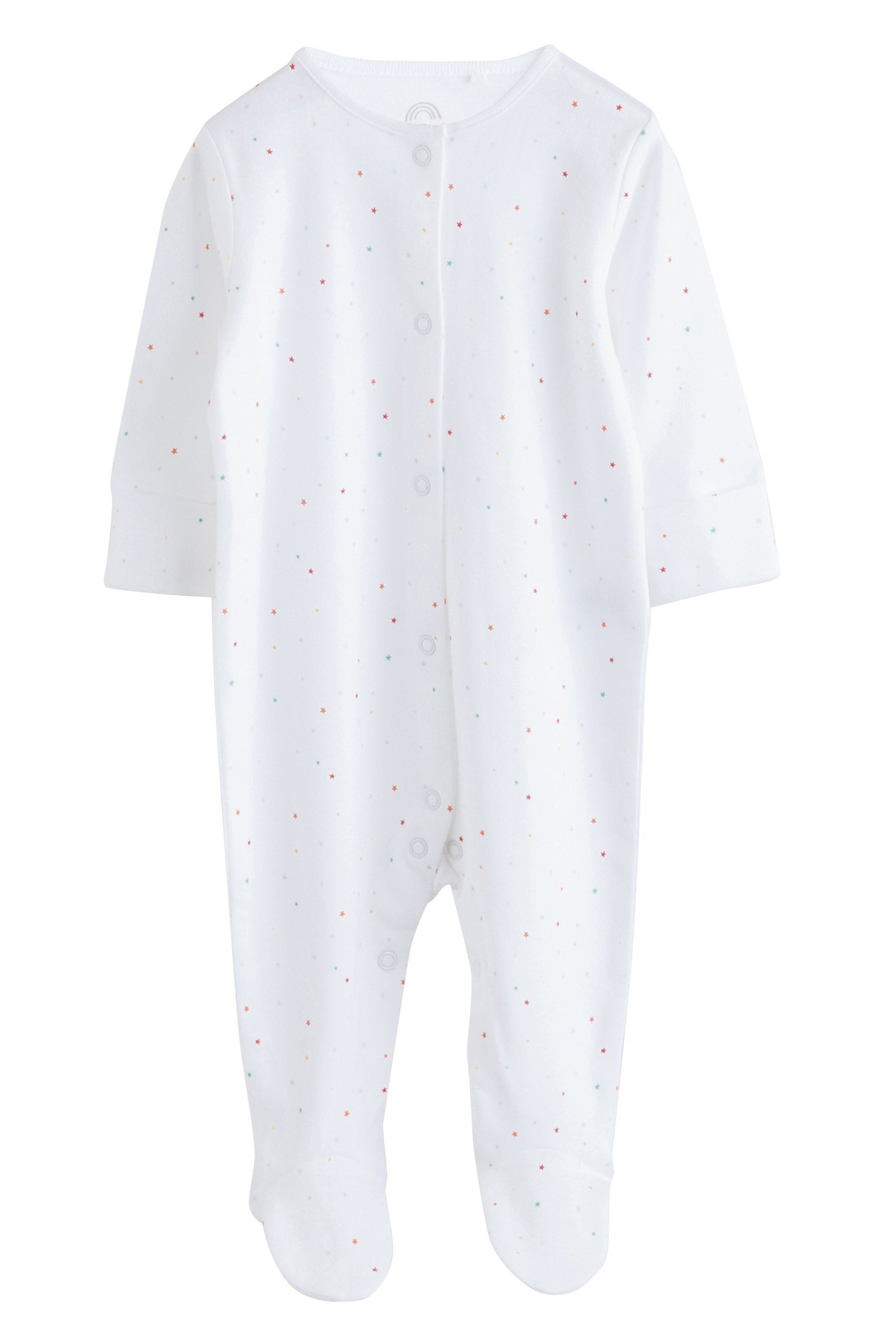 Next Schlafoverall 4er-Pack Babystrampler mit Druckknöpfen, 7er-Pack (7-tlg)
