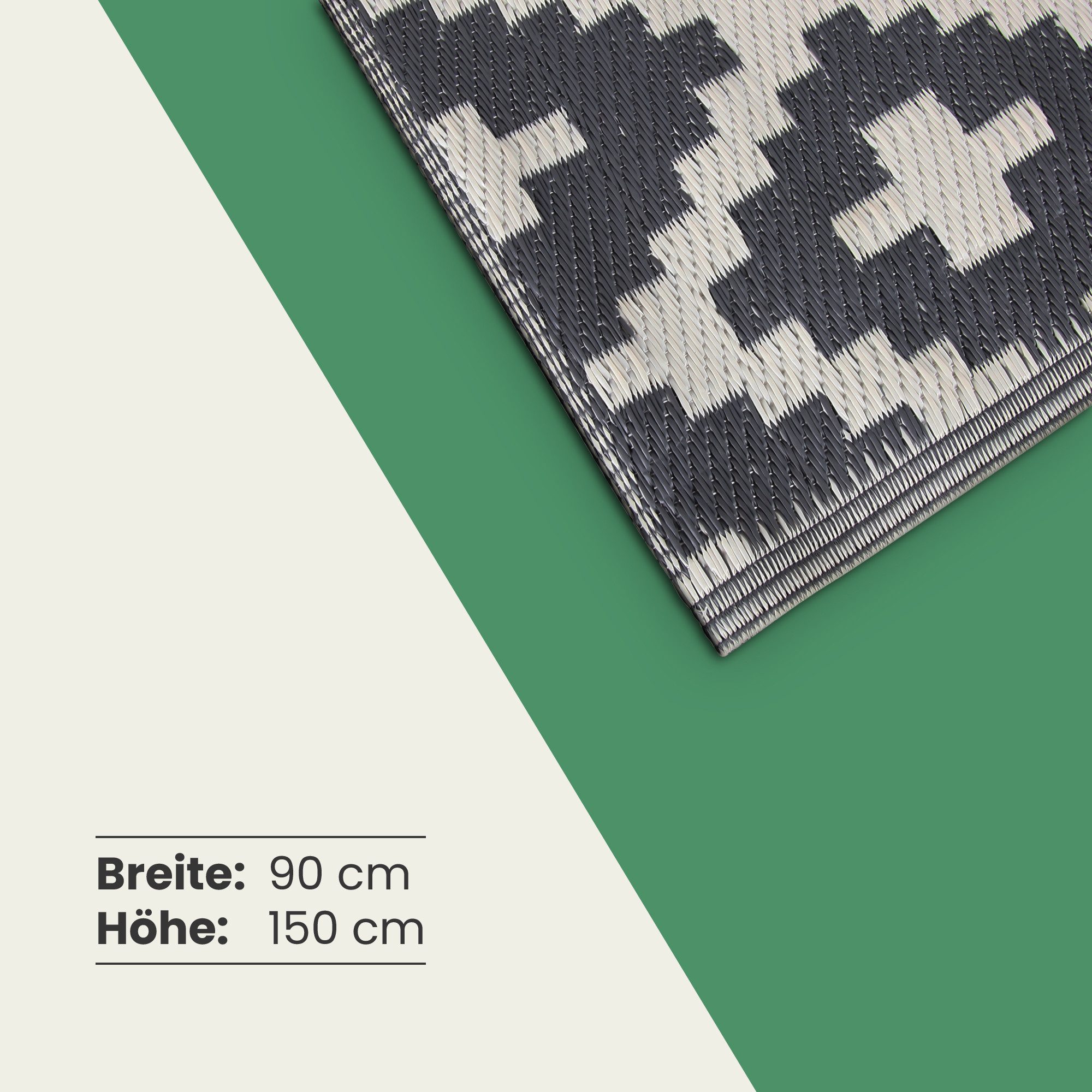 Bestlivings Outdoorteppich Außenteppich Flachgewebe, Rechteckig, wetterfest günstig online kaufen