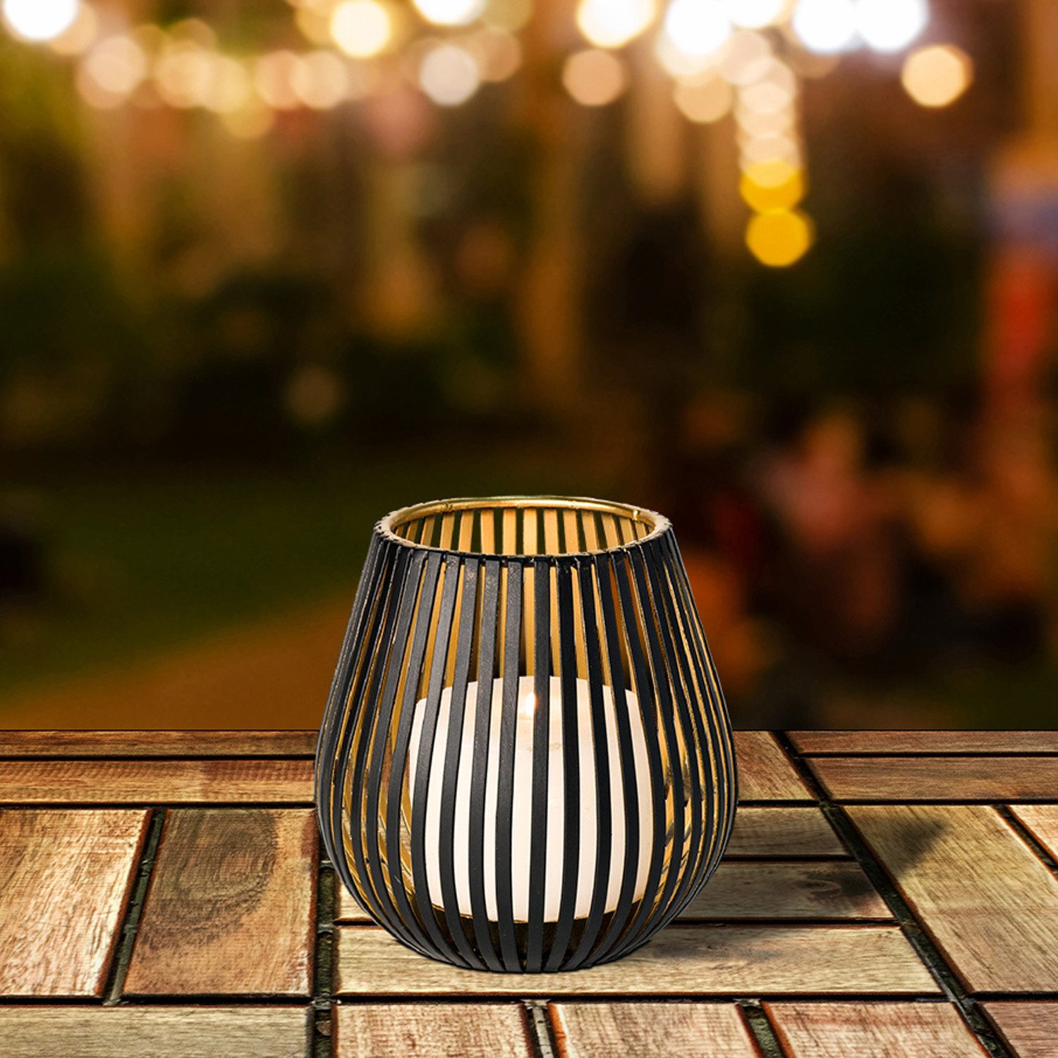 Marrakesch Orient & Mediterran Interior Teelichthalter Skandinavisches Design Windlicht Teelichthalter Amunda 14cm (1 St), Handarbeit