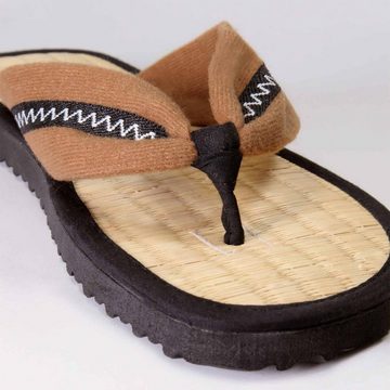 CINNEA FRANCA Sandalette Zimtlatschen, handgefertigt, Wellness-Zimtfüllung, Binsenlauffläche gegen Hornhautneubildung