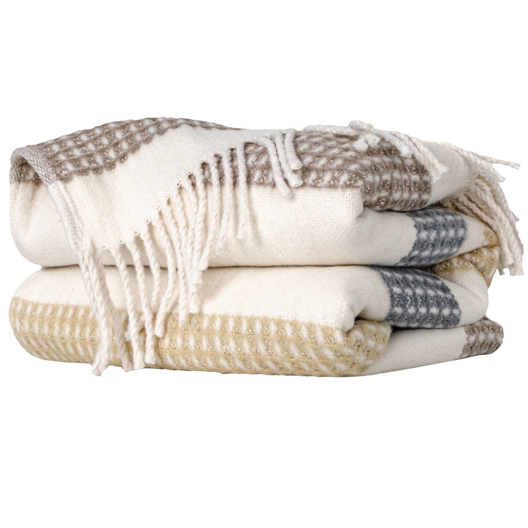 Plaid Boris Tagesdecke hochwertige Kuscheldecke Wohndecke Reisedecke, ANRO, günstig online kaufen