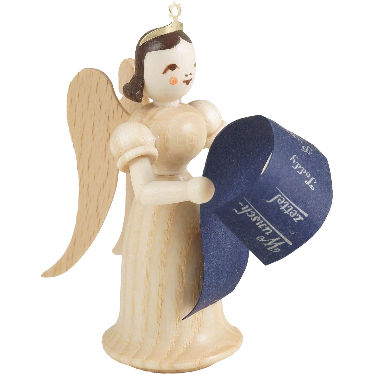Blank Kunstgewerbe Dekofigur Langrockengel mit Wunschzettel (6,6cm) von Blank Kunsthandwerk