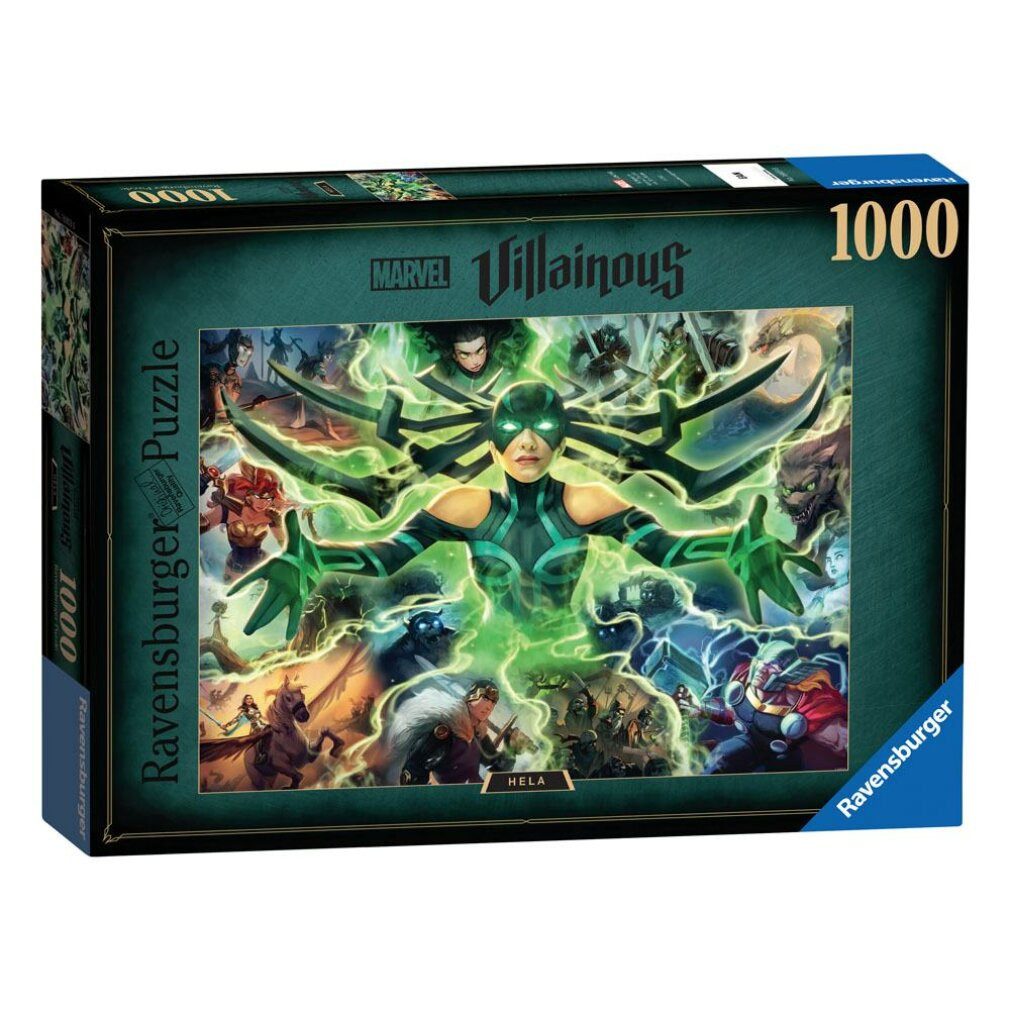 Ravensburger Puzzle Marvel Villains Hela Puzzle 1000Stück, Puzzleteile