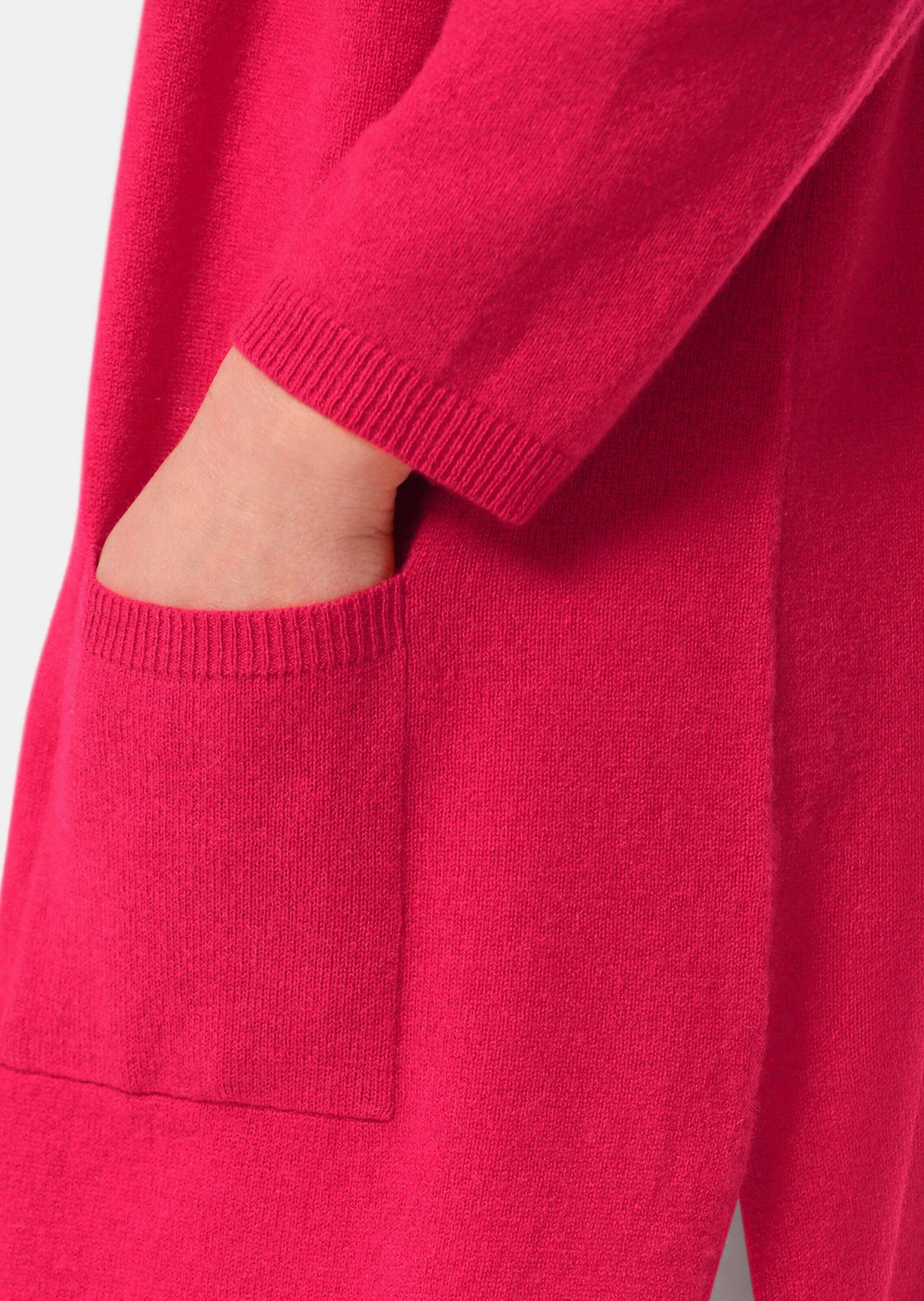 GOLDNER Strickjacke Kurzgröße: Kaschmir-Longstrickjacke mit Schlitzen Individuelles Design mit besonderem Kragen und Stecktaschen – Bild 5 von 5