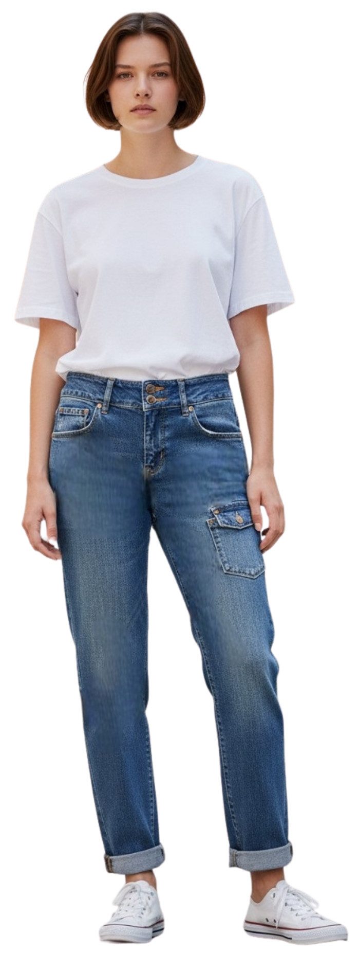 Herrlicher Cargojeans Herrlicher, Dido Jeans aus Baumwolle im angesagten Cargo Style