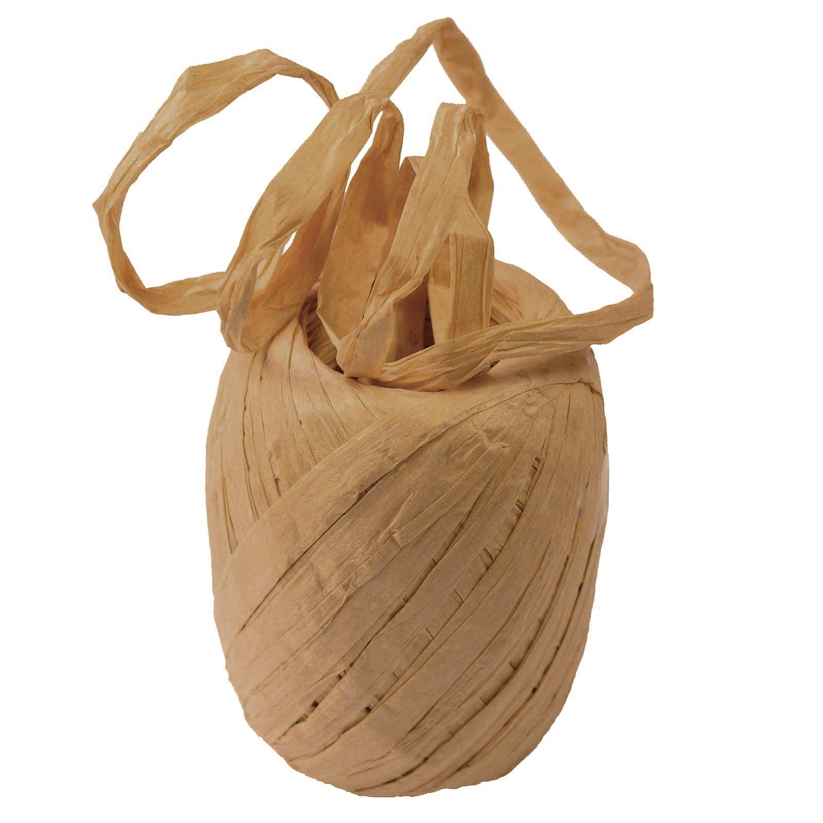 maDDma Bastelband 30m Raffia Papierschnur Geschenkband Bastelschnur Deko Papier, sand