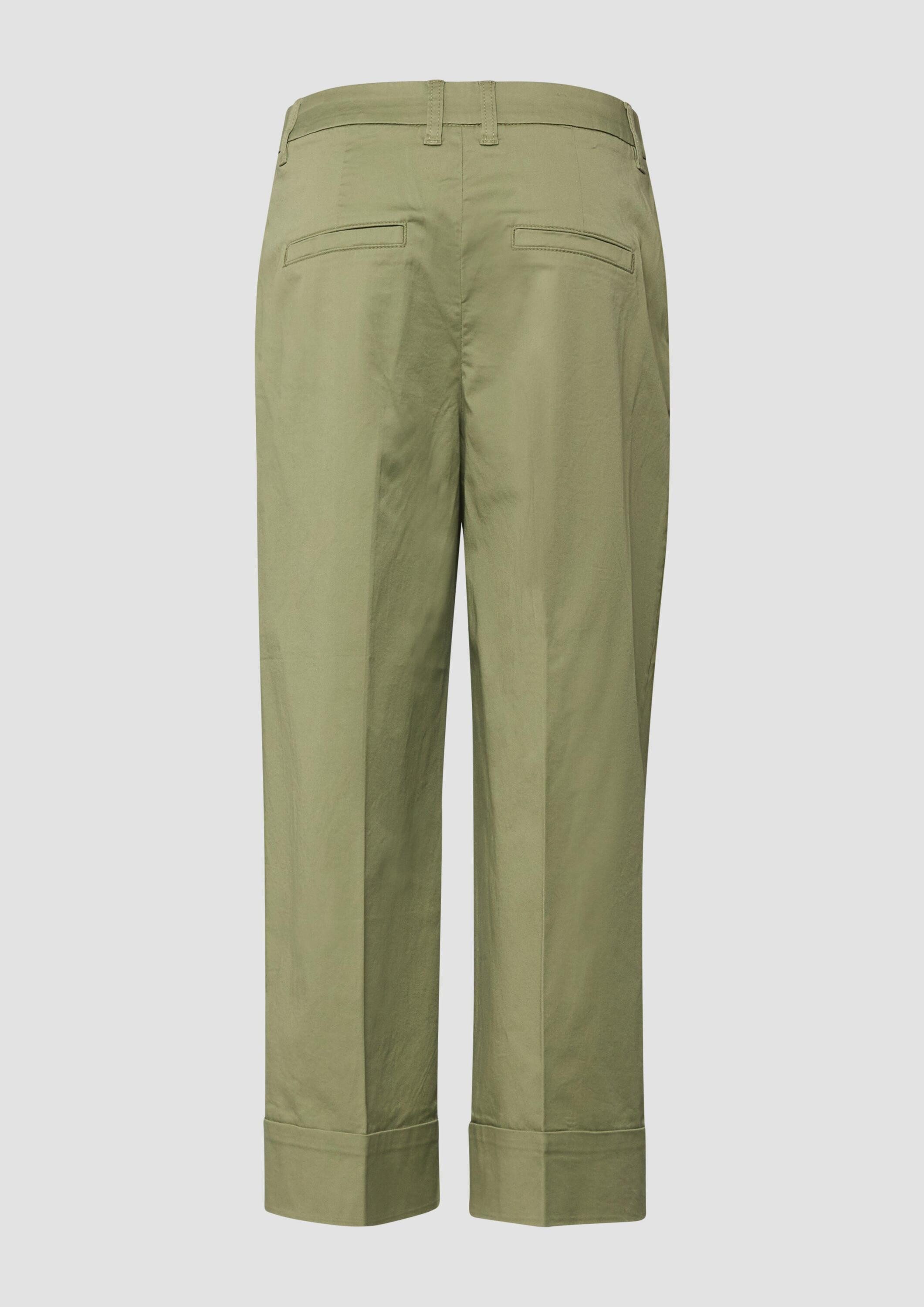 s.Oliver 7/8-Hose Hose High Rise-Culotte mit Umschlag