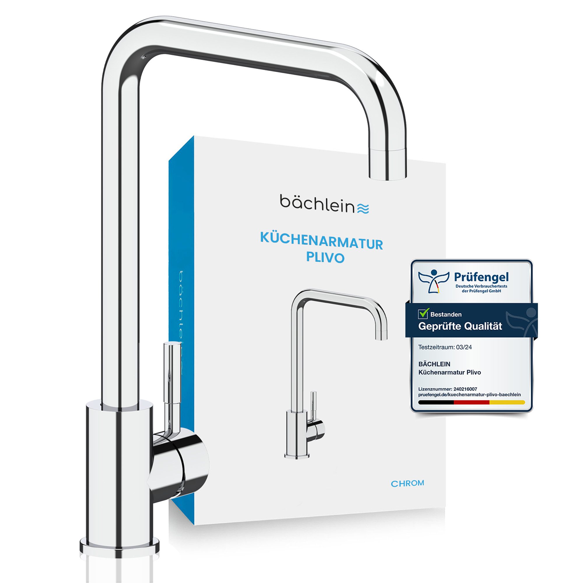 Bächlein Spültischarmatur Küchenarmatur Plivo in stilvollem Design, Wasserh günstig online kaufen