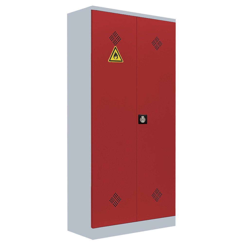 Steelboxx Mehrzweckschrank Umweltschrank Gefahrstoffschrank Spritzmittelspind 195x91,6x42,2cm (1-St) Komplett verschweißt und montiert - keine Montage erforderlich