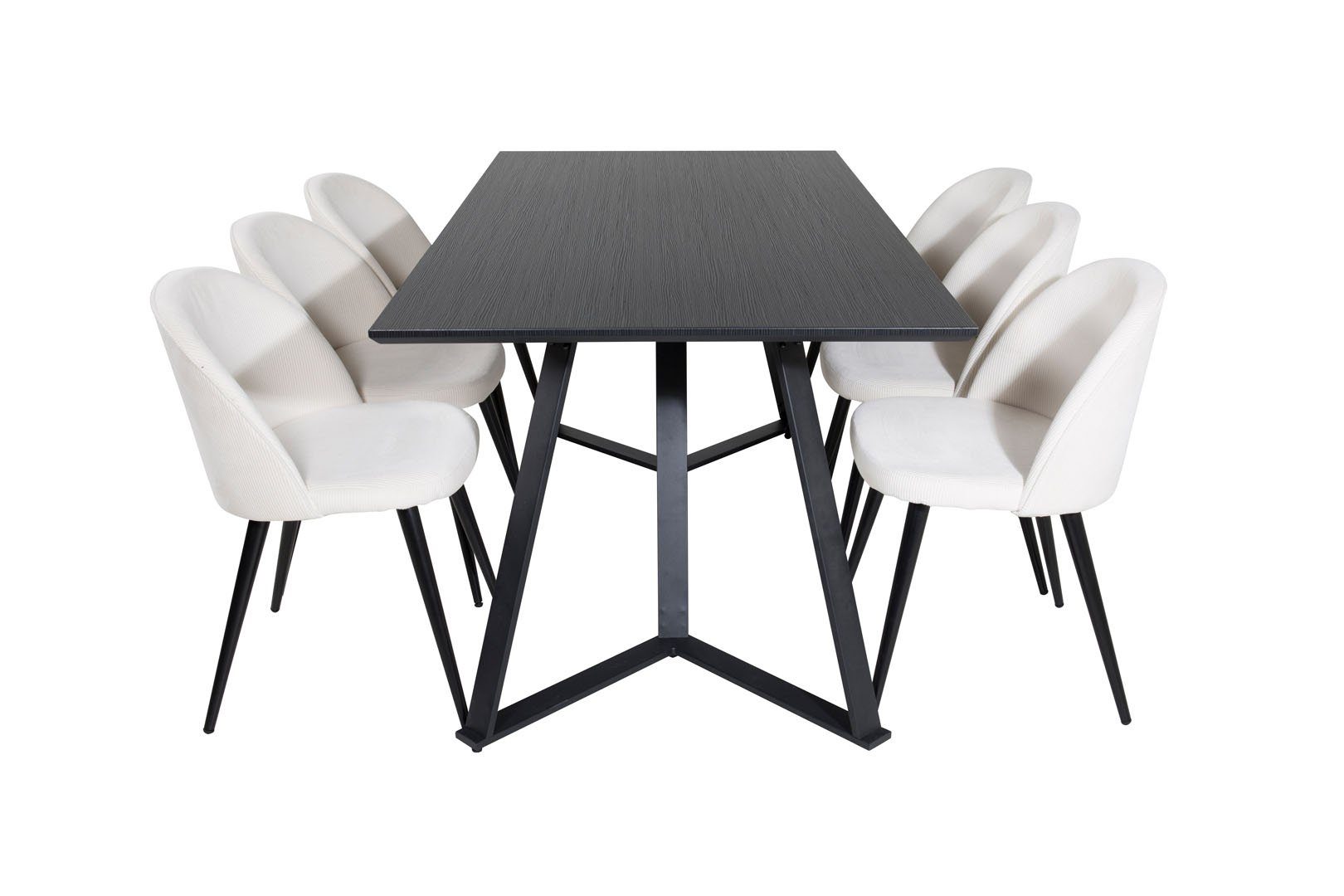 ebuy24 Essgruppe MarinaBLBL Essgruppe Esstisch schwarz günstig online kaufen