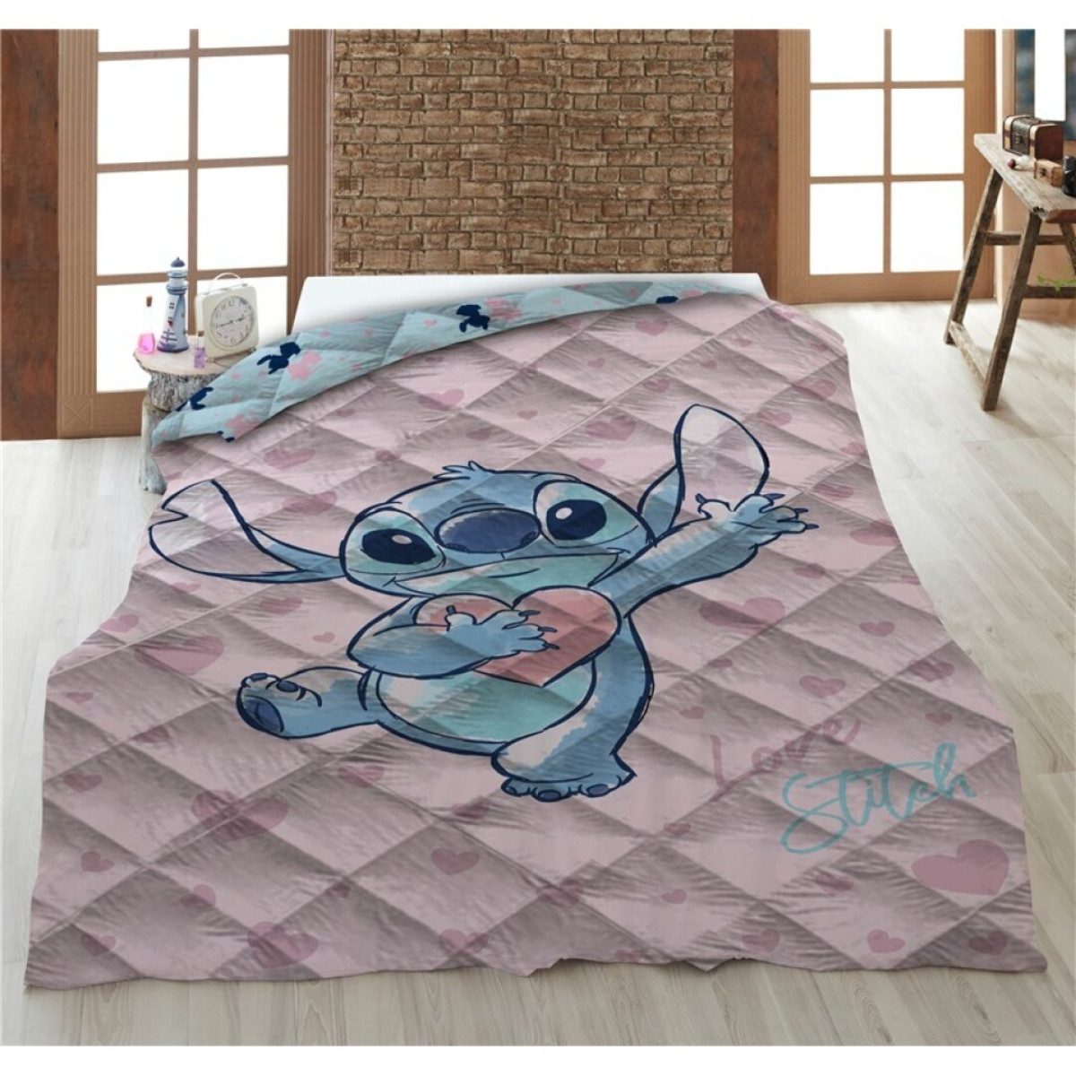 Wohndecke Lilo & Stich 140 × 200 cm Schlafzimmer und Kinderzimmer, Disney
