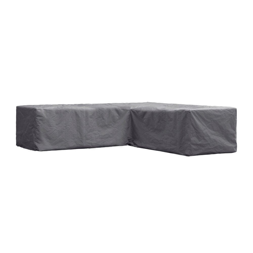 PEREL Bogenhülle Perel Schutzhülle für Gartenmöbel, Grau, L-Form, 215 cm x 215 cm x 70