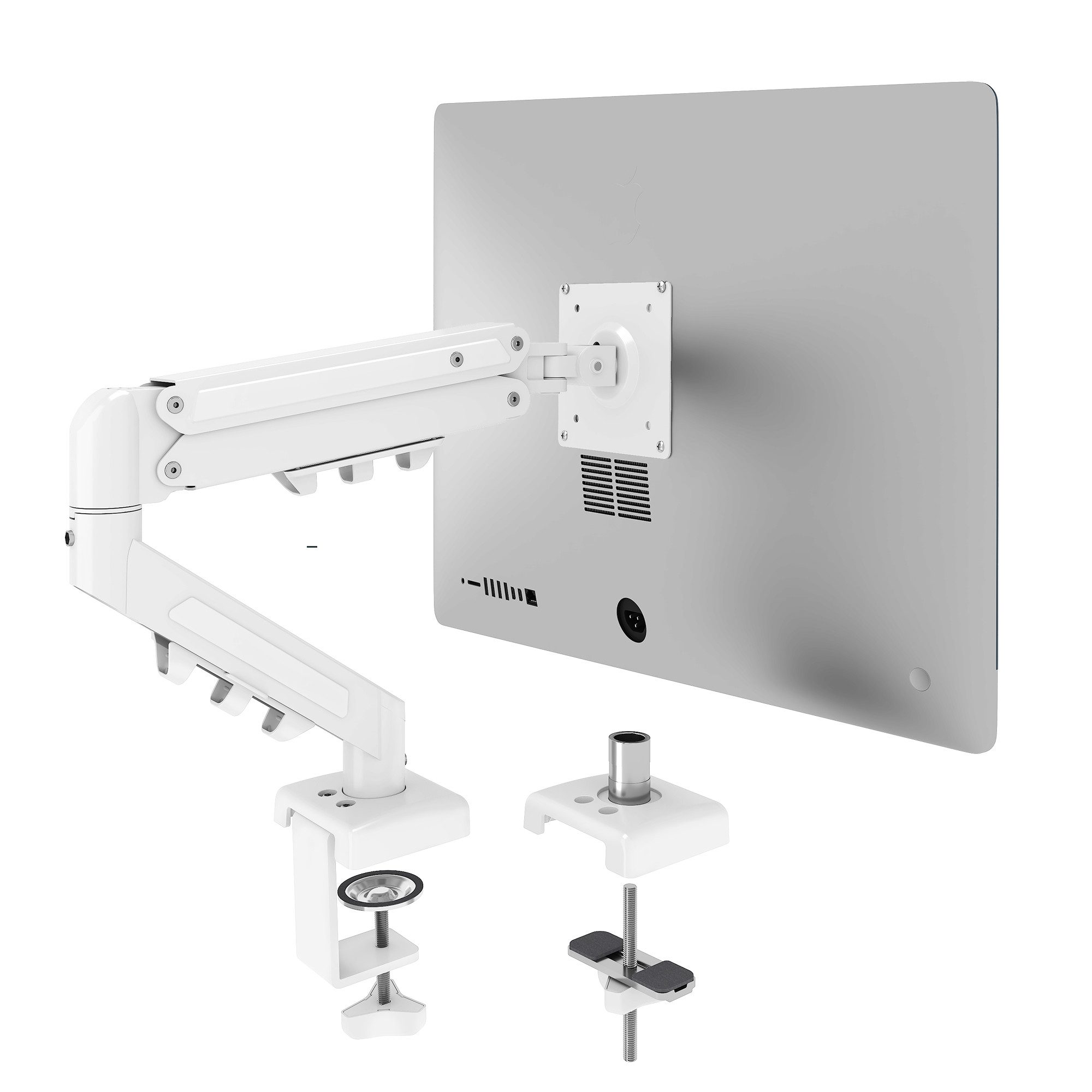 FLEXISPOT Monitorständer Ergonomische Monitorhalterung für Schreibtisch, flexibel verstellbar, (bis 32 Zoll, VESA 75/100 mm, 1-tlg., höhenverstellbar bis 39 cm, ausziehbar bis 50 cm, 360° drehbar,bis 9 kg je Arm)