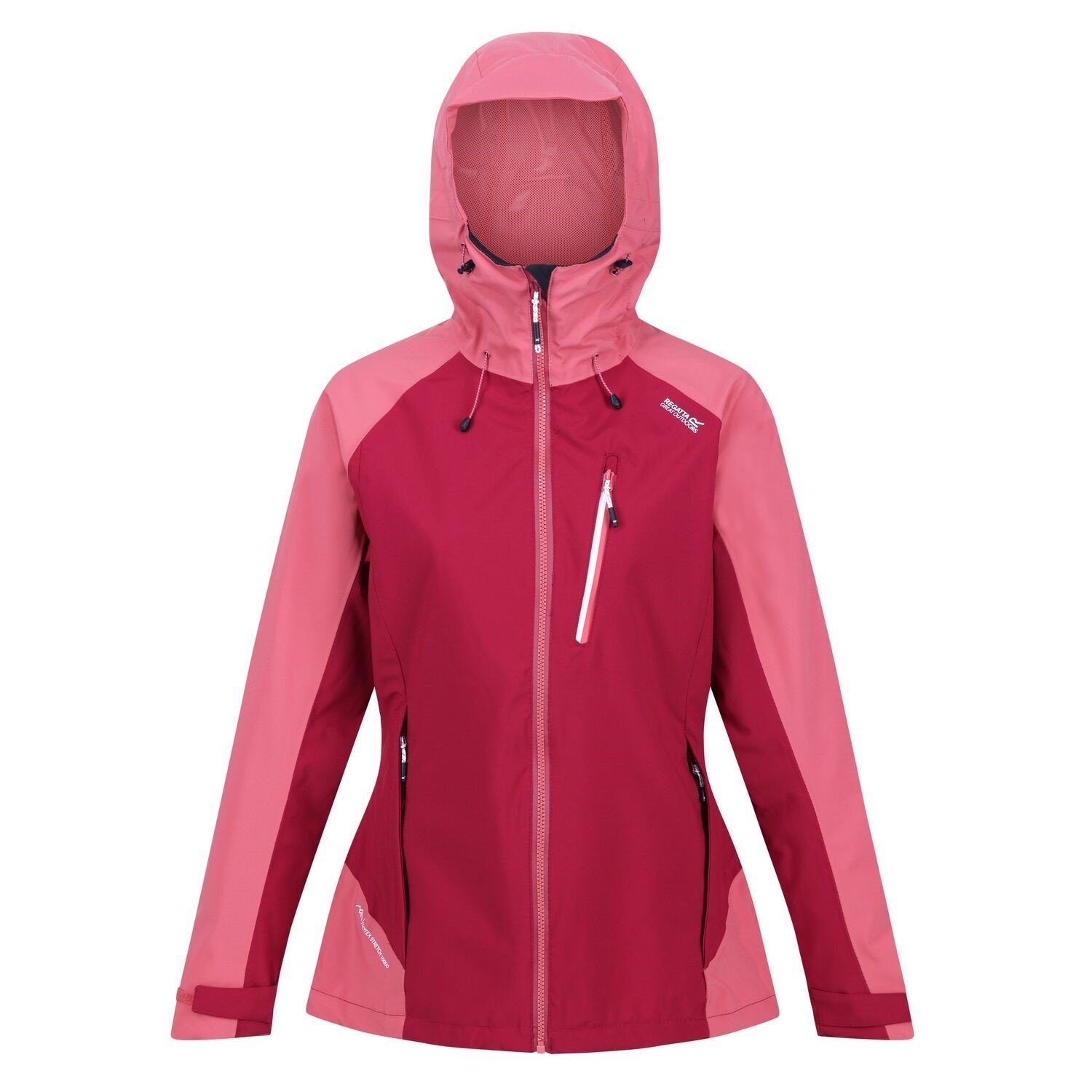 Regatta Softshelljacke Birchdale Damen mit Kapuze 10.000mm Wassersäule Rot