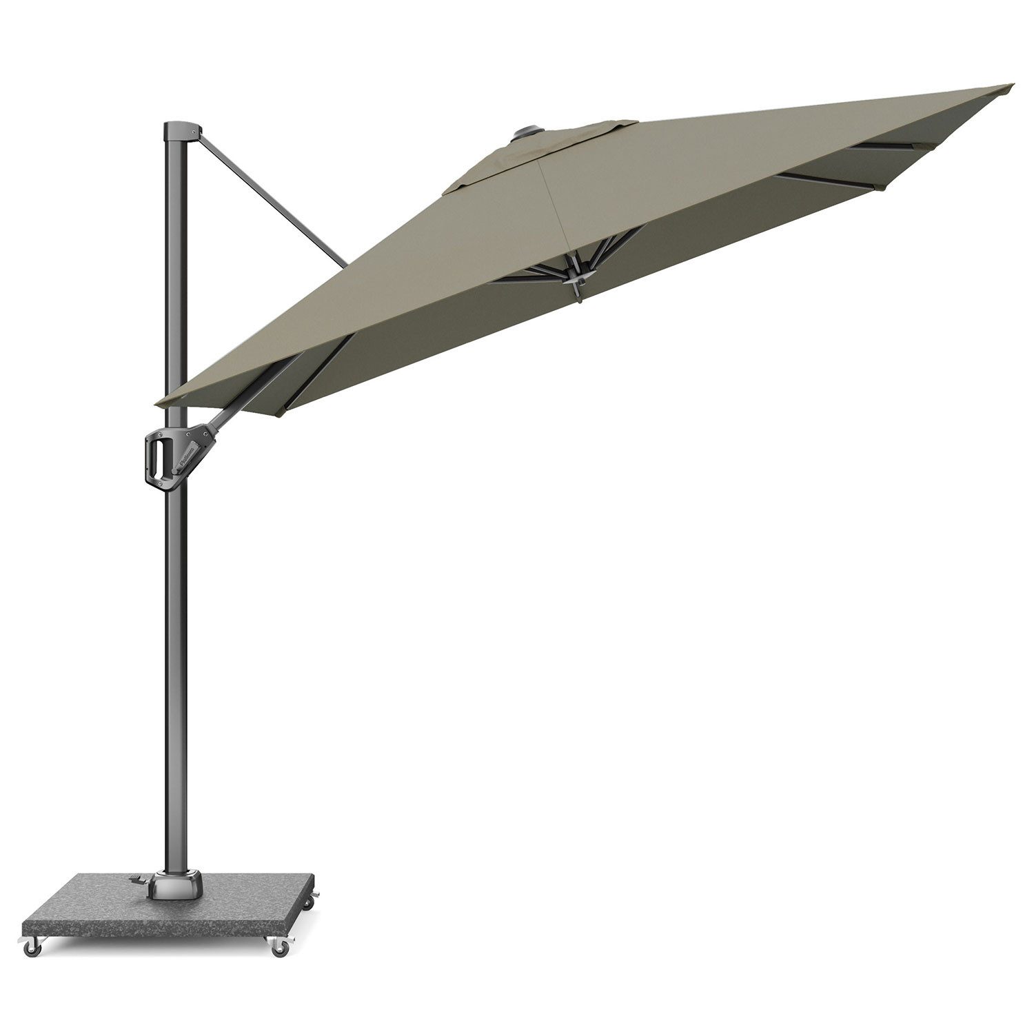 Platinum Sonnenschirm eckig Voyager T¹ Basic 360° kippbar, LxB: 250x250 cm