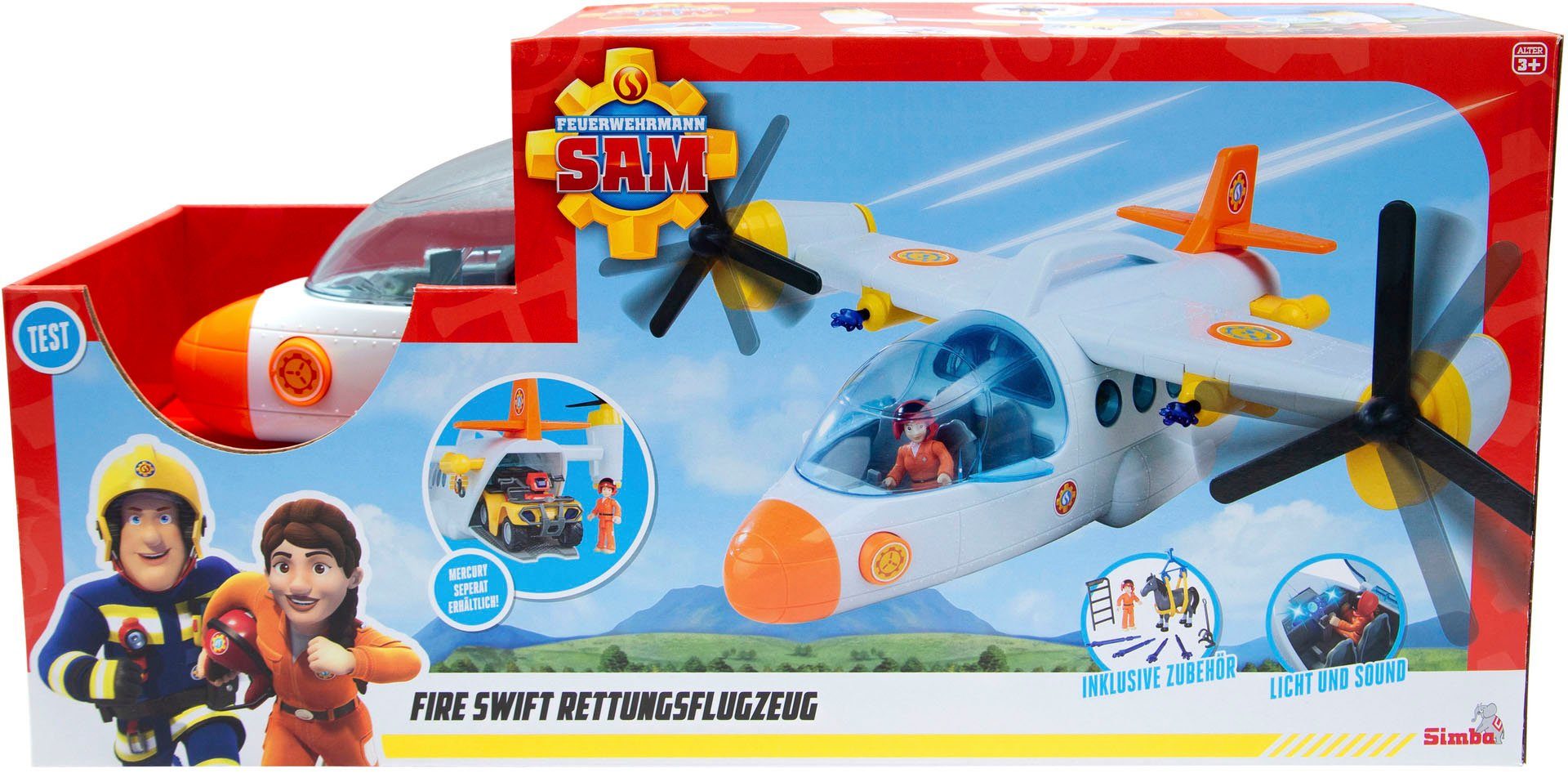 SIMBA Spielzeug-Flugzeug Feuerwehrmann Sam Fire Swift Rettungsflugzeug, mit günstig online kaufen