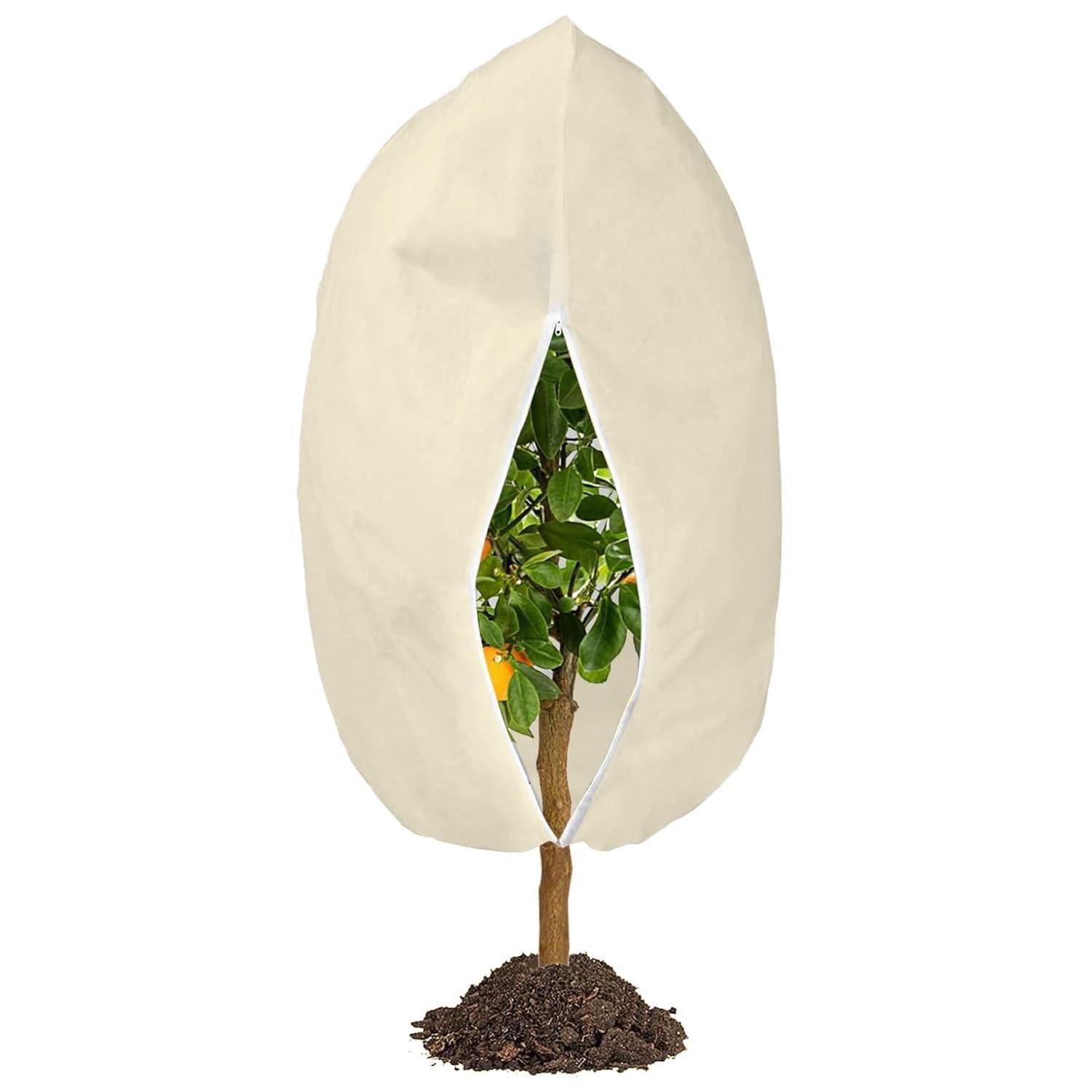 LuxusKollektion Winterschutzhaube Winterschutz Pflanzenschutz 80x100cm Beige (1-St)