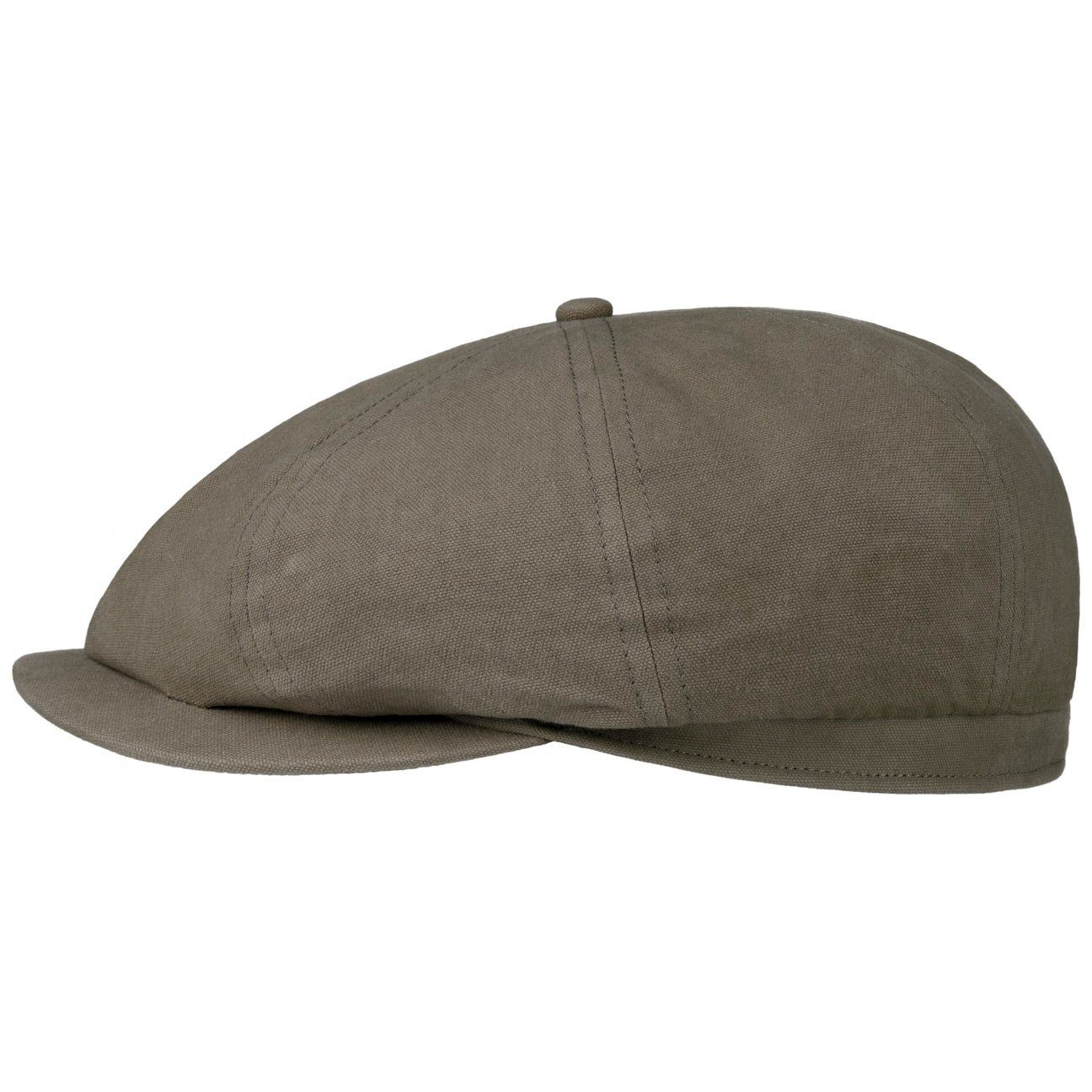 Lipodo Flat Cap (1-St) Schirmmütze mit Schirm dunkeloliv