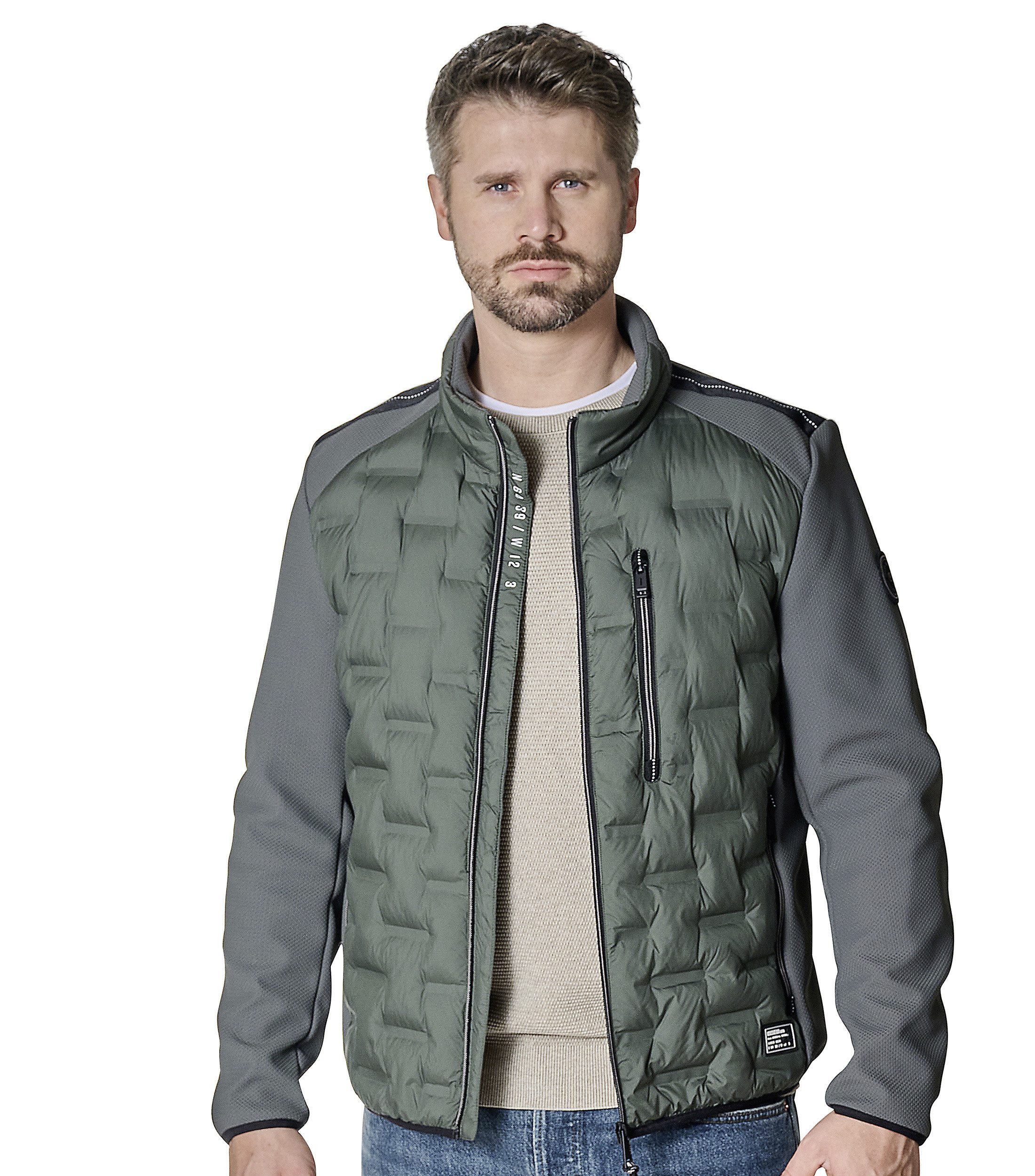 Langjacke CASAMODA Materialmixjacke uni