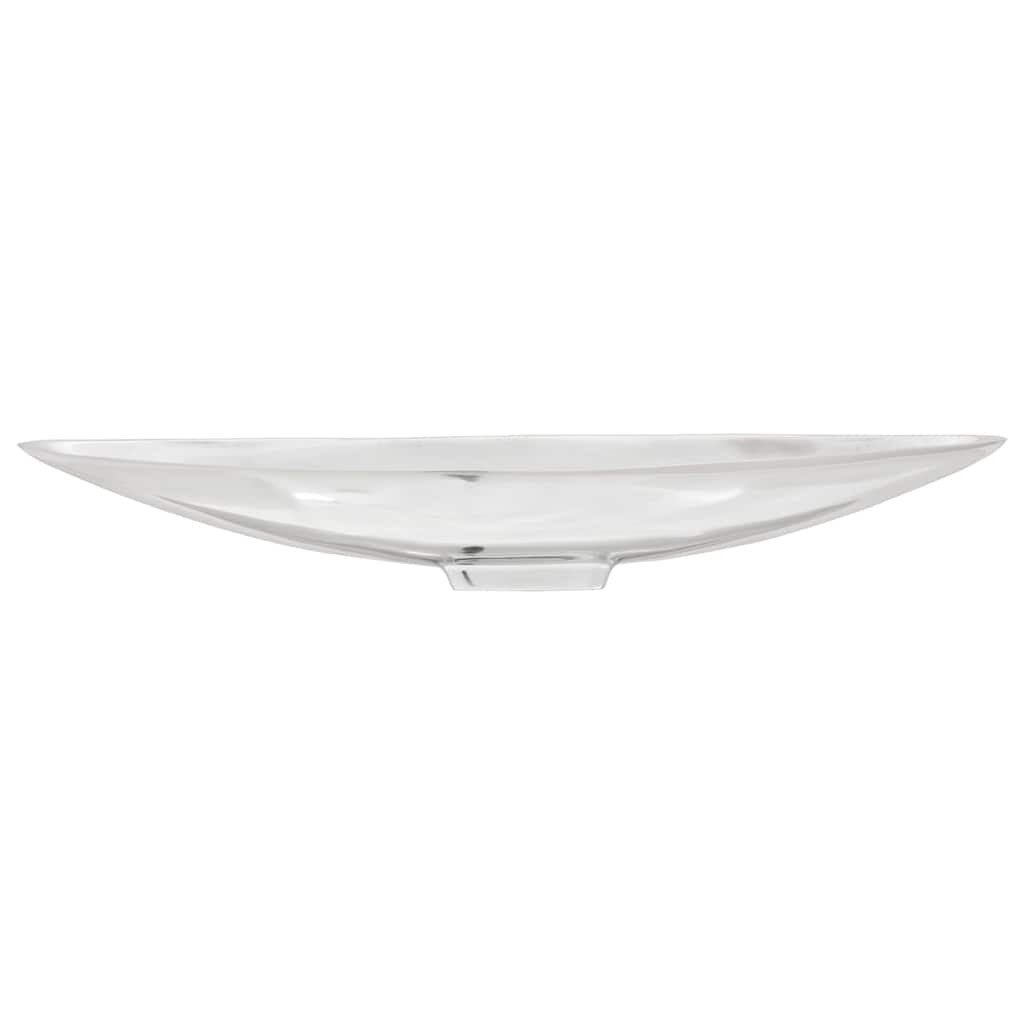 vidaXL Aufbewahrungskorb Obstkorb Silber 53 x 9 x 10 cm Aluminium (1 St)