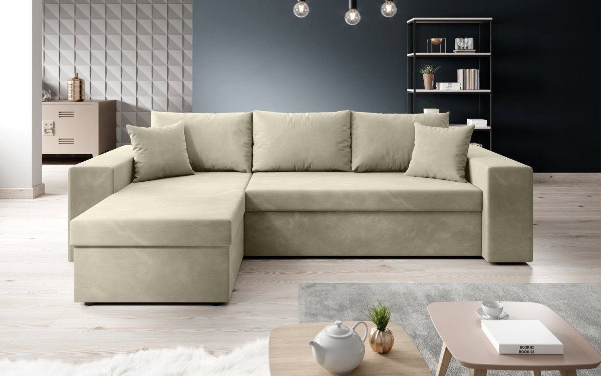 Luxusbetten24 Schlafsofa Designer Sofa Denver, mit Stauraum und Schlaffunkt günstig online kaufen