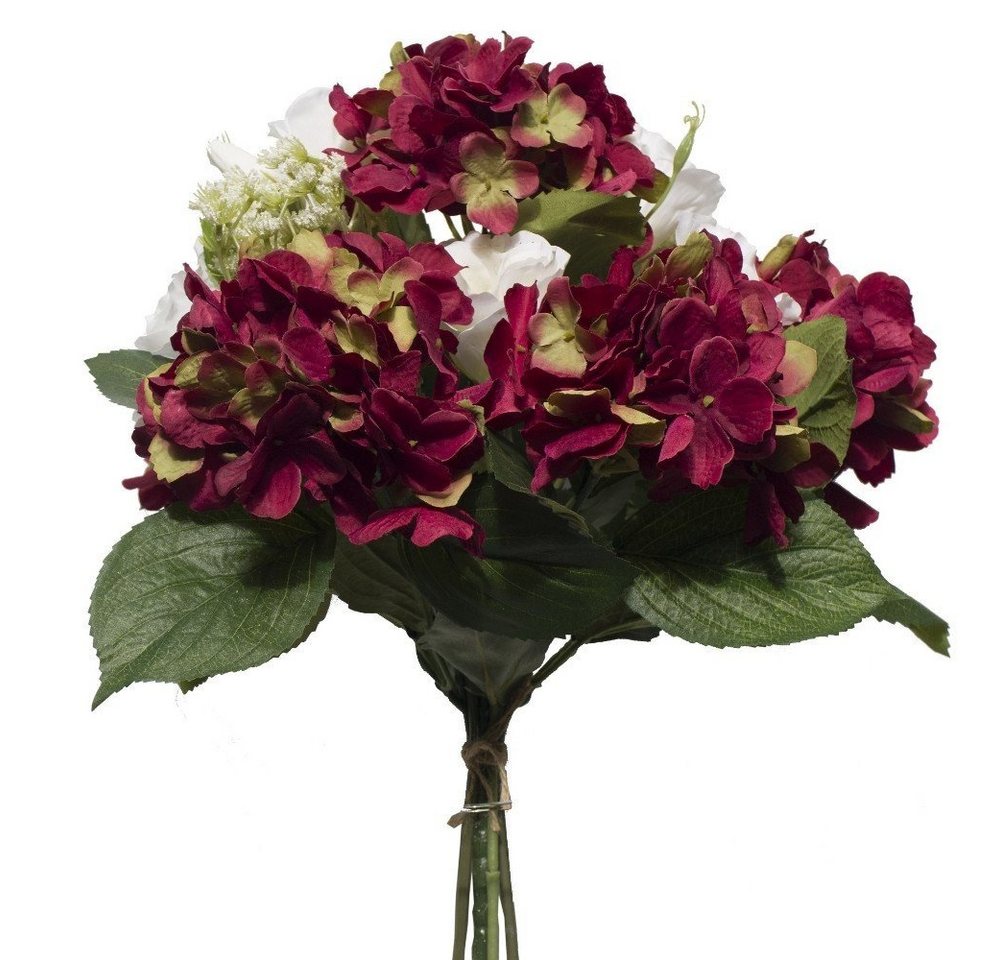Kunstblumenstrauß ROSALIE *Gemischter Blumenstrauß aus Hortensie, Pfingstrose, Holunder, 2474U, Höhe 54 cm