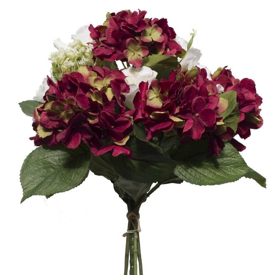 Kunstblume *Gemischter Blumenstrauß aus Hortensie, Pfingstrose,  Schleierkraut, 2474U