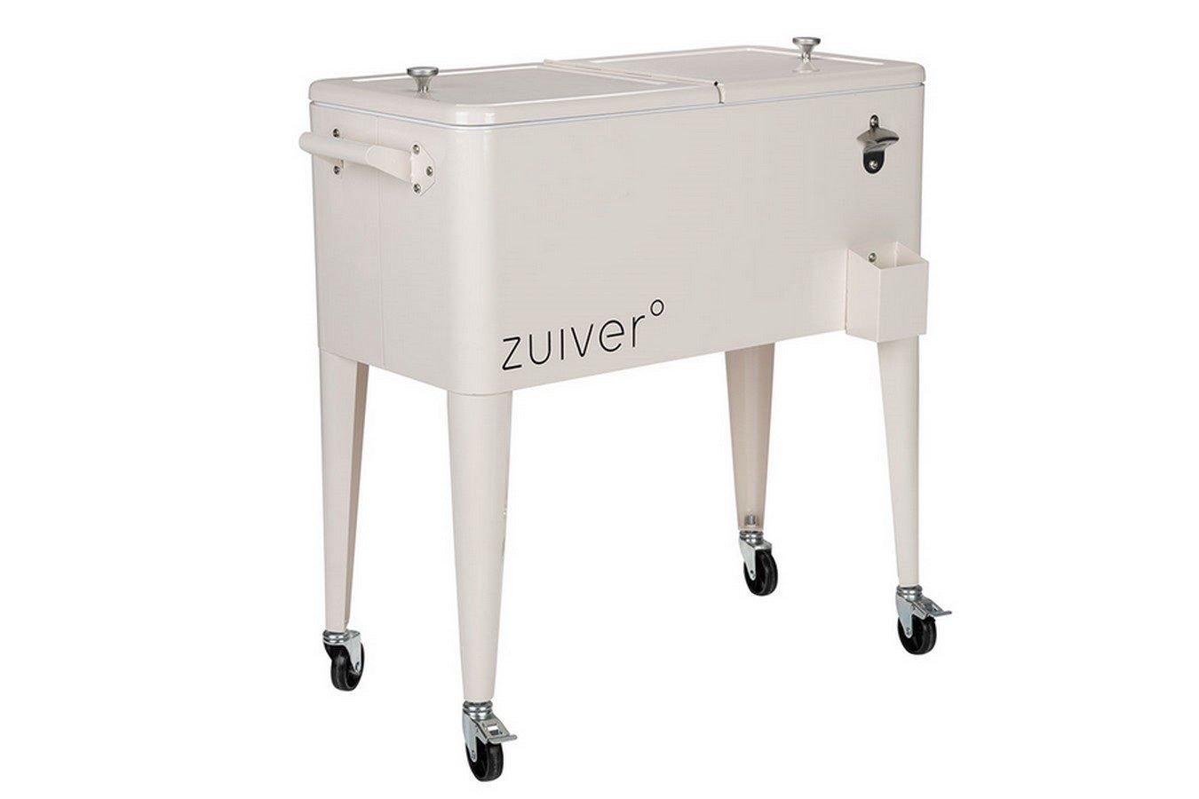 Zuiver Schneidebrett Kühlbox Be Cool auf Rollen weiß